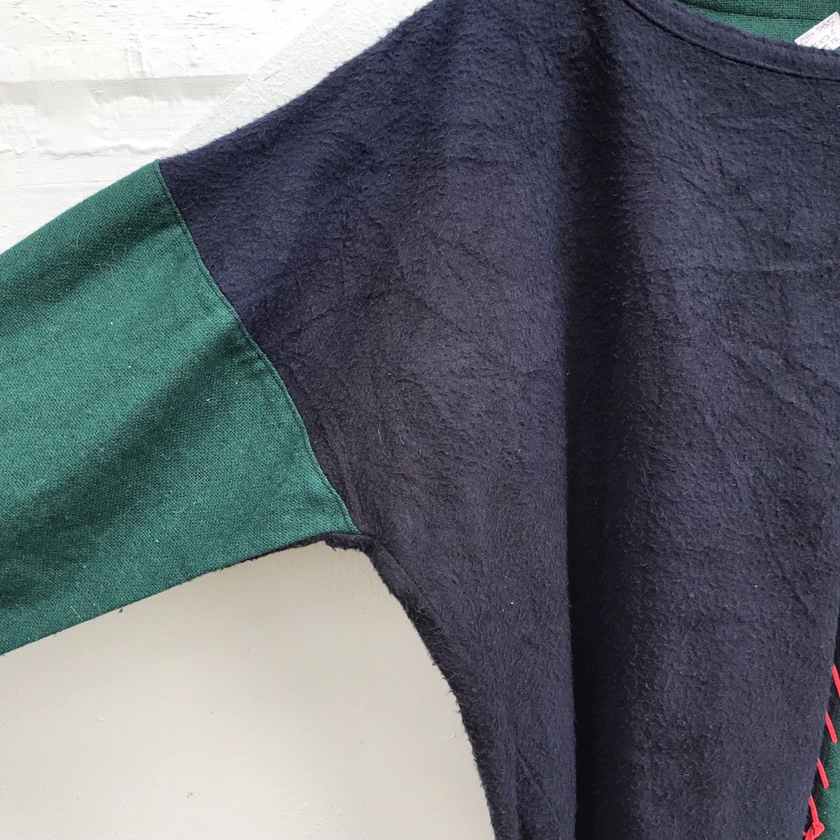 Handmade Handmade Patchwork Artsy Grunge Sweater Size XL / US 12-14 / IT 48-50 - 4 Thumbnail
