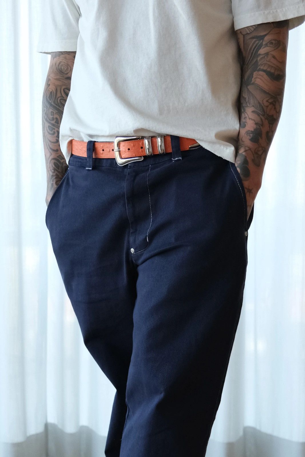 Strawberry STRAWBERRY WESTERN LEATHER *MANDARIN* BELT (32-36) Size ONE SIZE - 4 Thumbnail