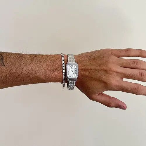 Other 2000s vintage dope rectangle stainless steel quartz watch Size ONE SIZE - 4 Thumbnail