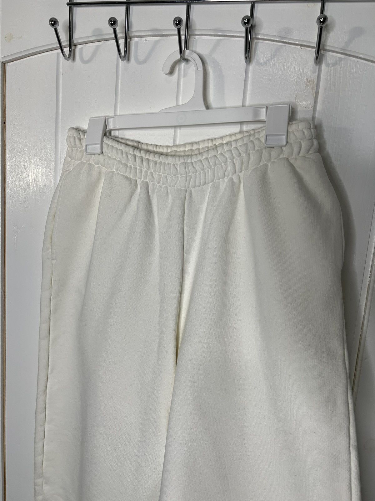 Other Velour Garments 600 GSM 'Bone White' Straight-leg Pants × 1 Size US 33 - 2 Thumbnail
