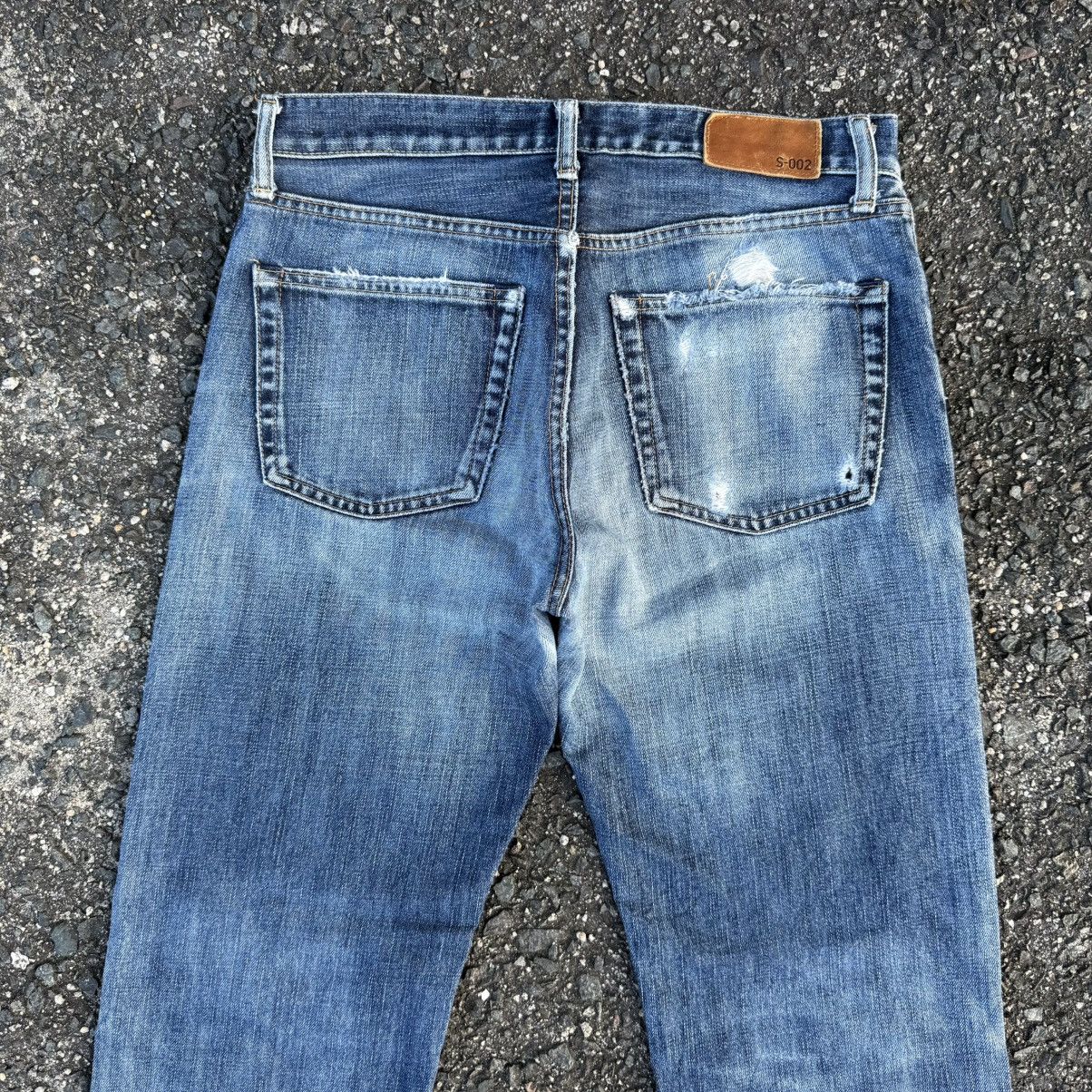 StraightFaded VINTAGE JAPAN S-002 FADED JEAN DENIM PANTS Size US 31 - 10 Thumbnail