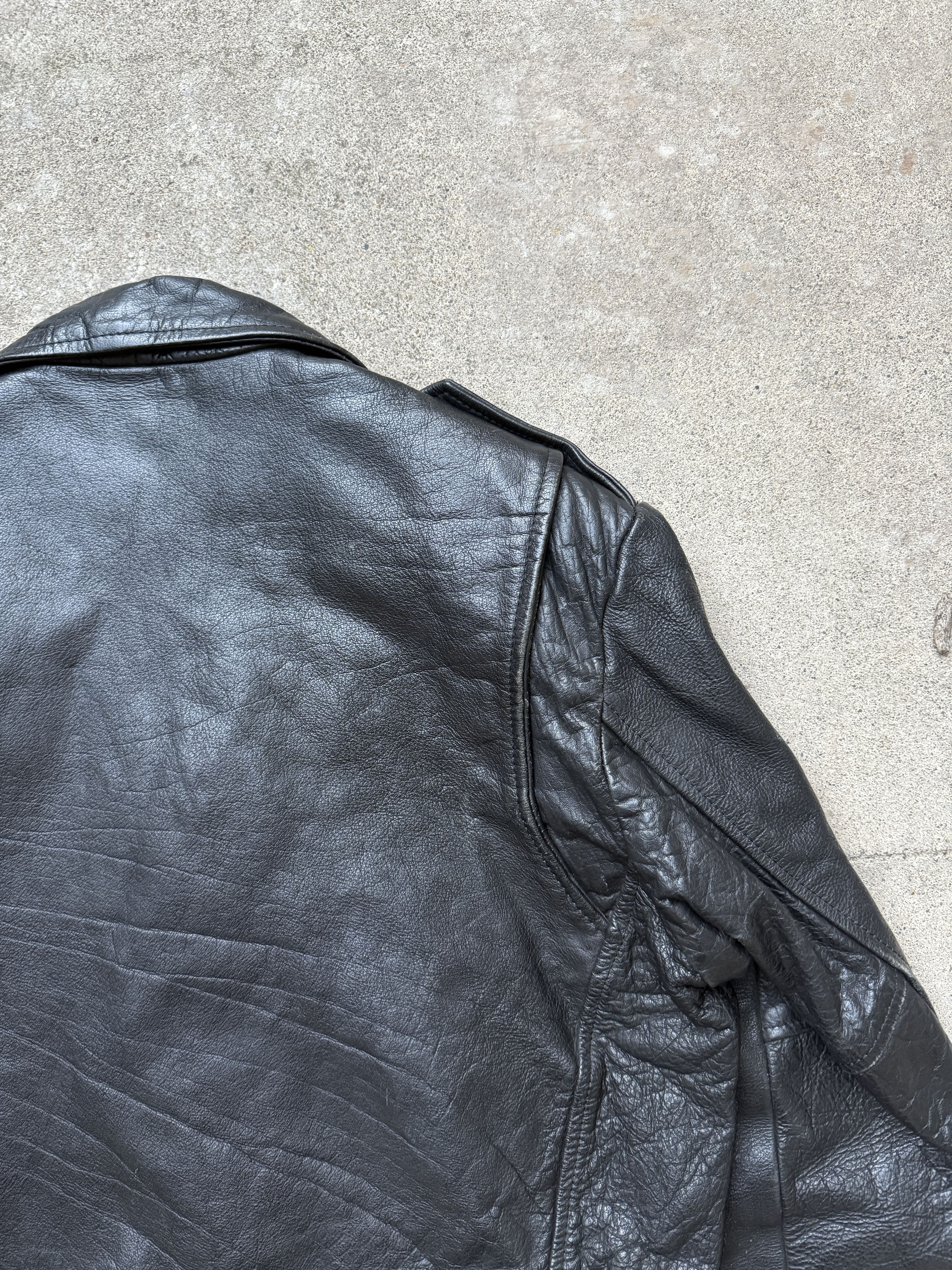 Vintage Wilson’s Leather Jacket vintage black biker rider XXL Size US XXL / EU 58 / 5 - 6 Thumbnail