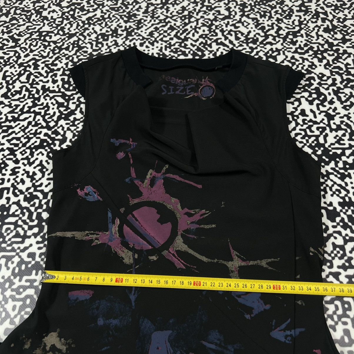 Desigual Vintage Y2K Desigual Painted Abstract Print Flared Dress Size M / US 6-8 / IT 42-44 - 21 Thumbnail