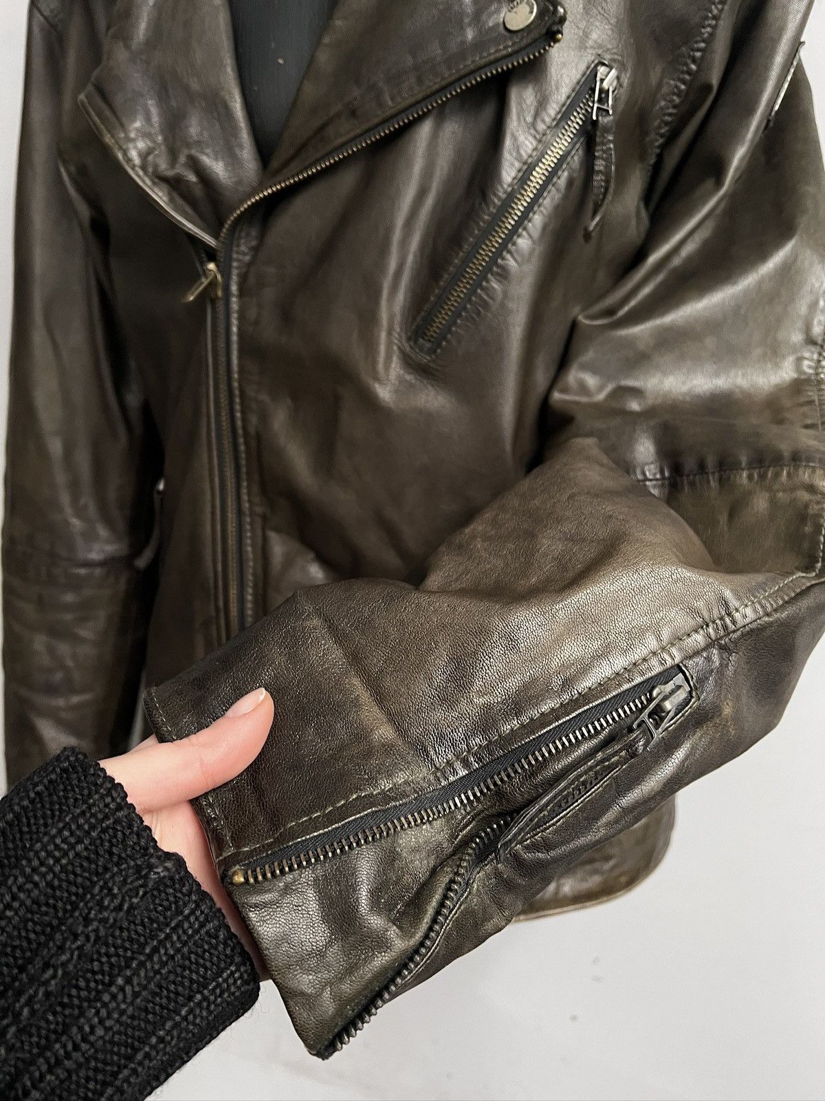 14th Addiction Biker leather moto jacket y2k 14th addition style Size US M / EU 48-50 / 2 - 5 Thumbnail