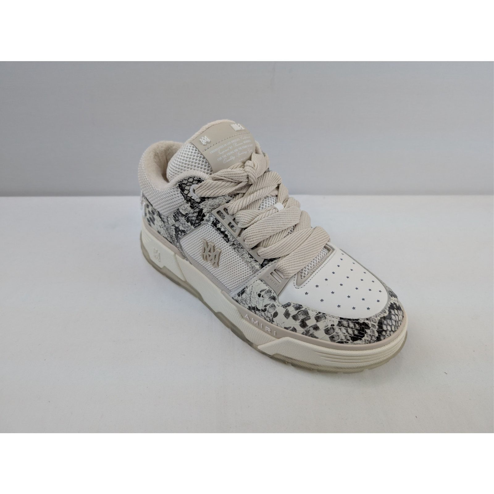 Amiri o1rshd1 Snake MA-1 Top Low Sneakers in Alabaster Size US 11 / EU 44 - 3 Thumbnail