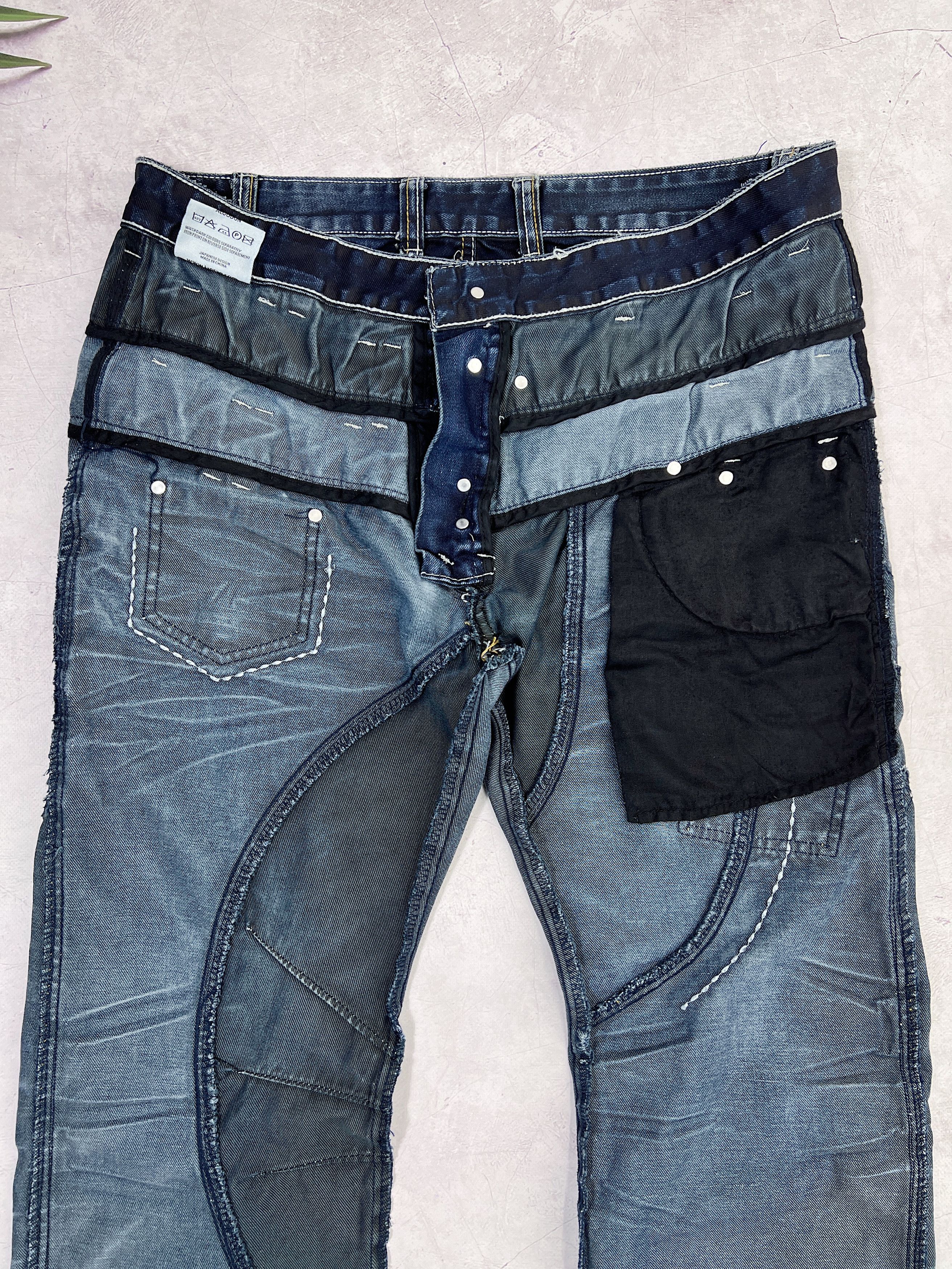 Japanese Brand Japrag Denim By Okishana Samoko Japanese Jeans Pants Size US 36 / EU 52 - 16 Thumbnail