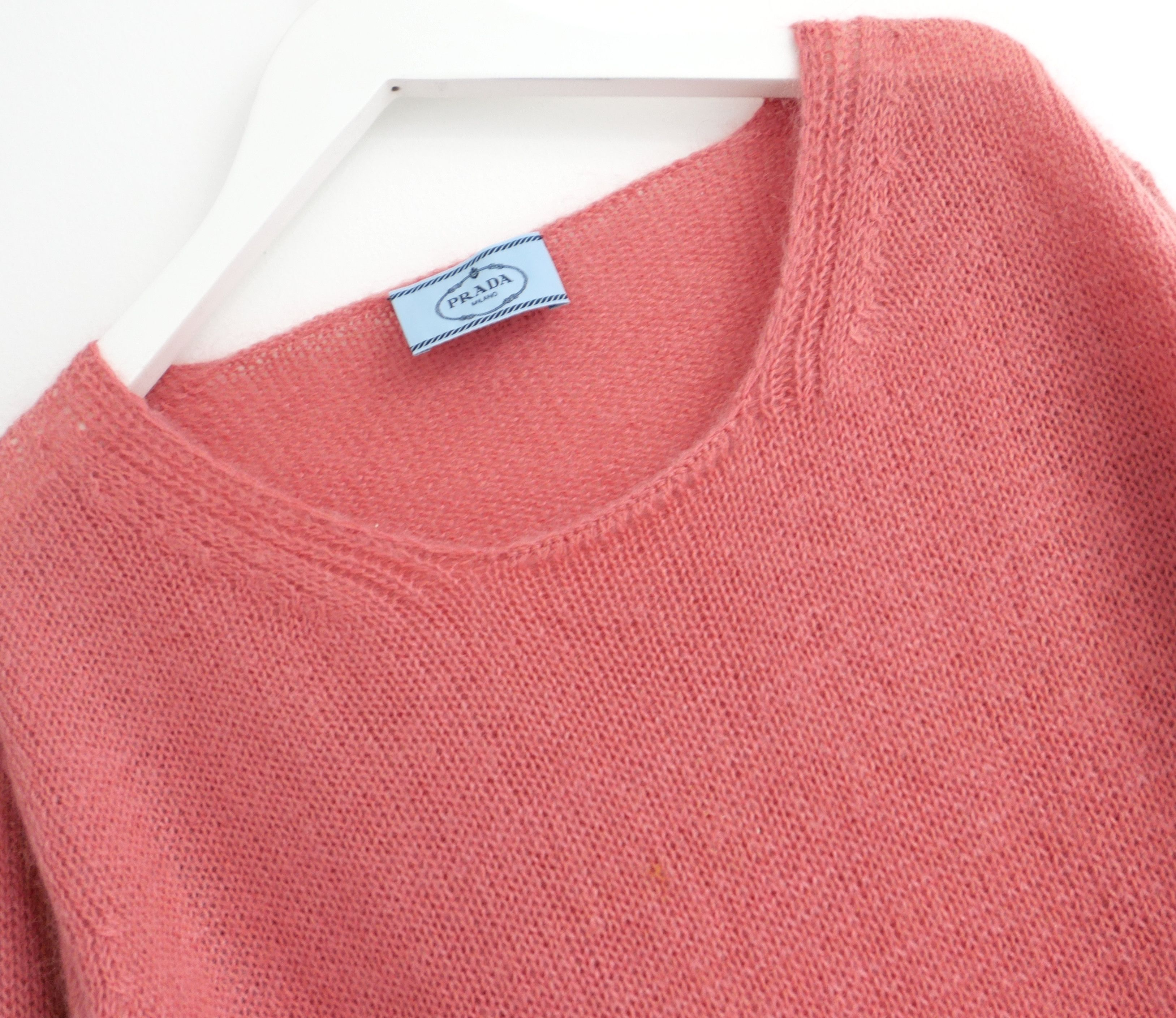 Prada Prada Resort 2016 Distressed Hem Mohair Mix Jumper Size S / US 4 / IT 40 - 3 Thumbnail