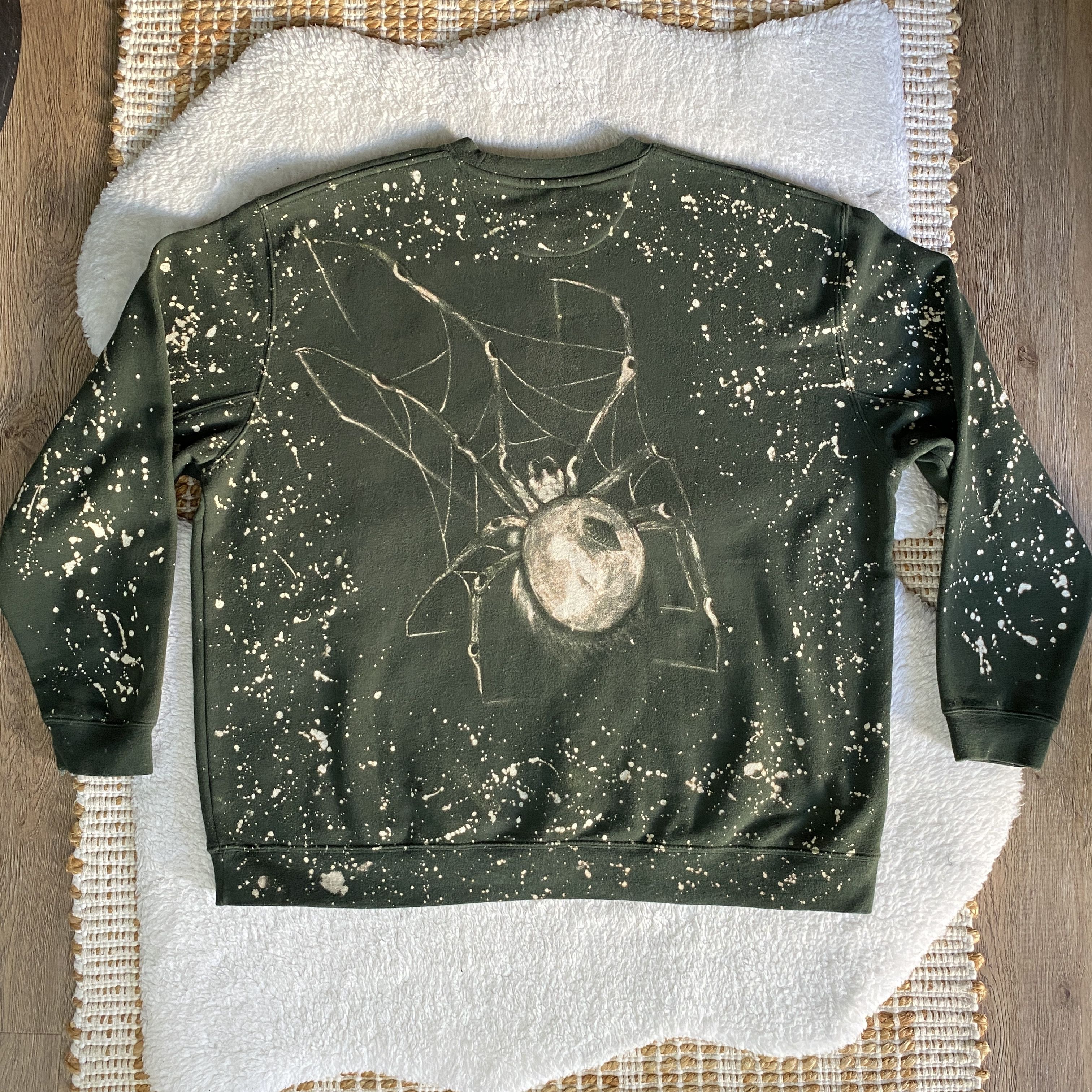 Croft & Barrow Handmade Reworked Croft & Barrow Bleach Dyed Sweatshirt Size US XL / EU 56 / 4 - 7 Thumbnail