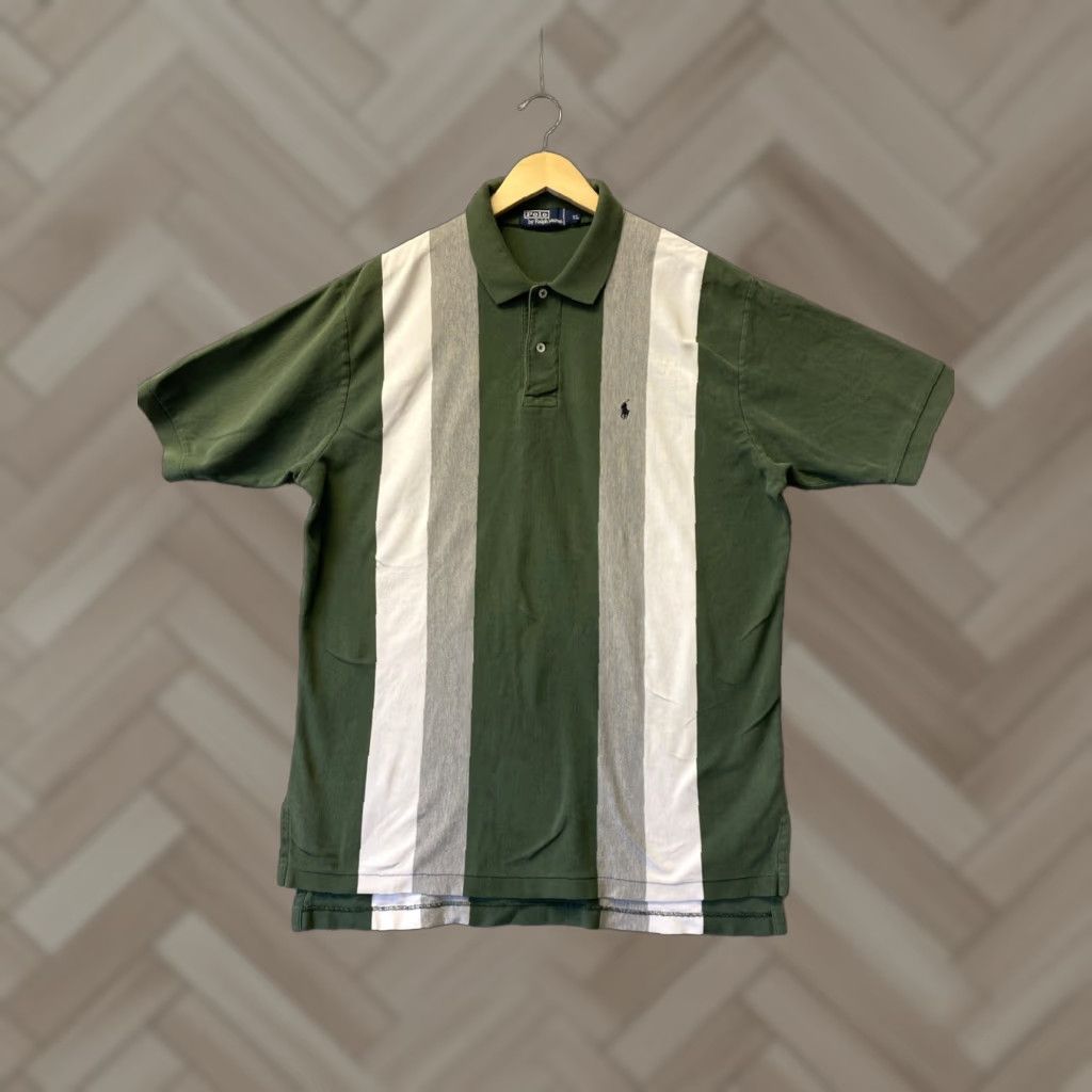 Ralph Lauren VINTAGE Ralph Lauren Polo Shirt Men XL Short Sleeve Collared Striped Classic Casual Dressy Size US XL / EU 56 / 4 - 1 Thumbnail