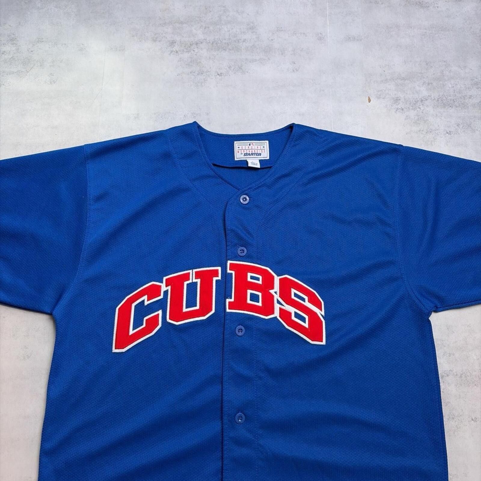 Starter Vintage Starter Chicago Cubs MLB Baseball Jersey Size US L / EU 52-54 / 3 - 2 Thumbnail