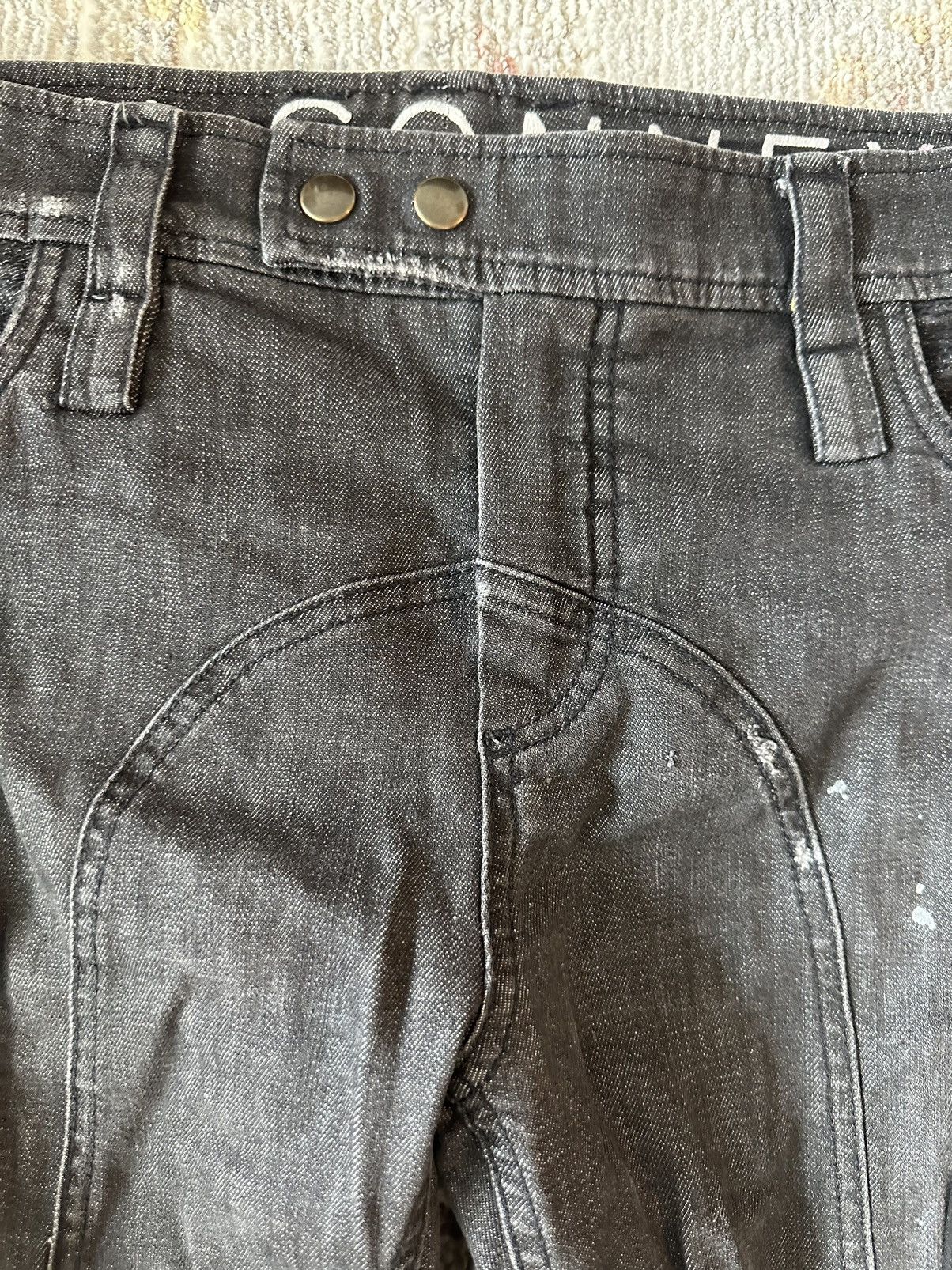 Faith Connexion BLACK OVERSIZED POCKET CARGO DENIM JEANS Size US 32 / EU 48 - 5 Thumbnail