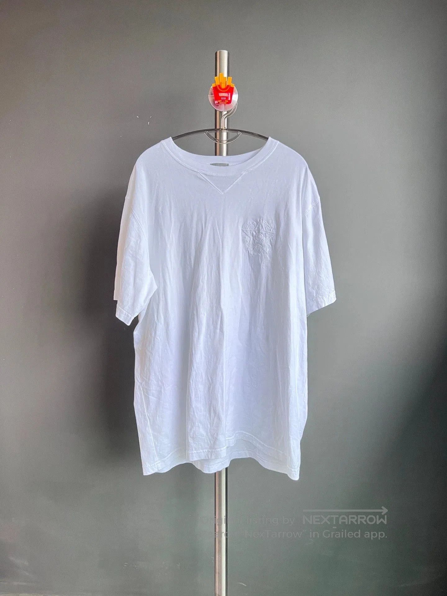 Dior white embroidered star short sleeve t-shirt. Size US XL / EU 56 / 4 - 1 Thumbnail