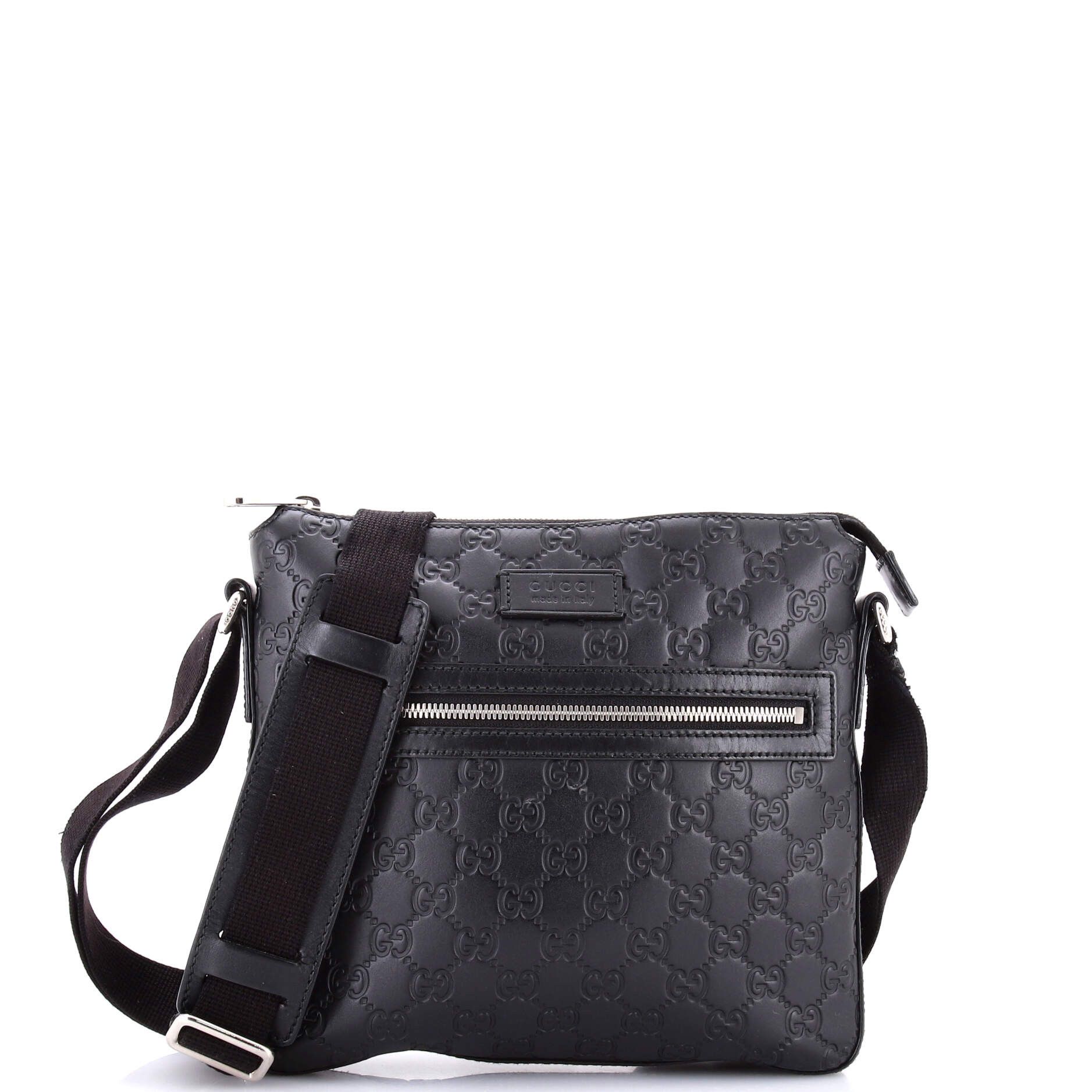 Gucci Signature Zip Messenger Bag Size ONE SIZE - 1 Thumbnail