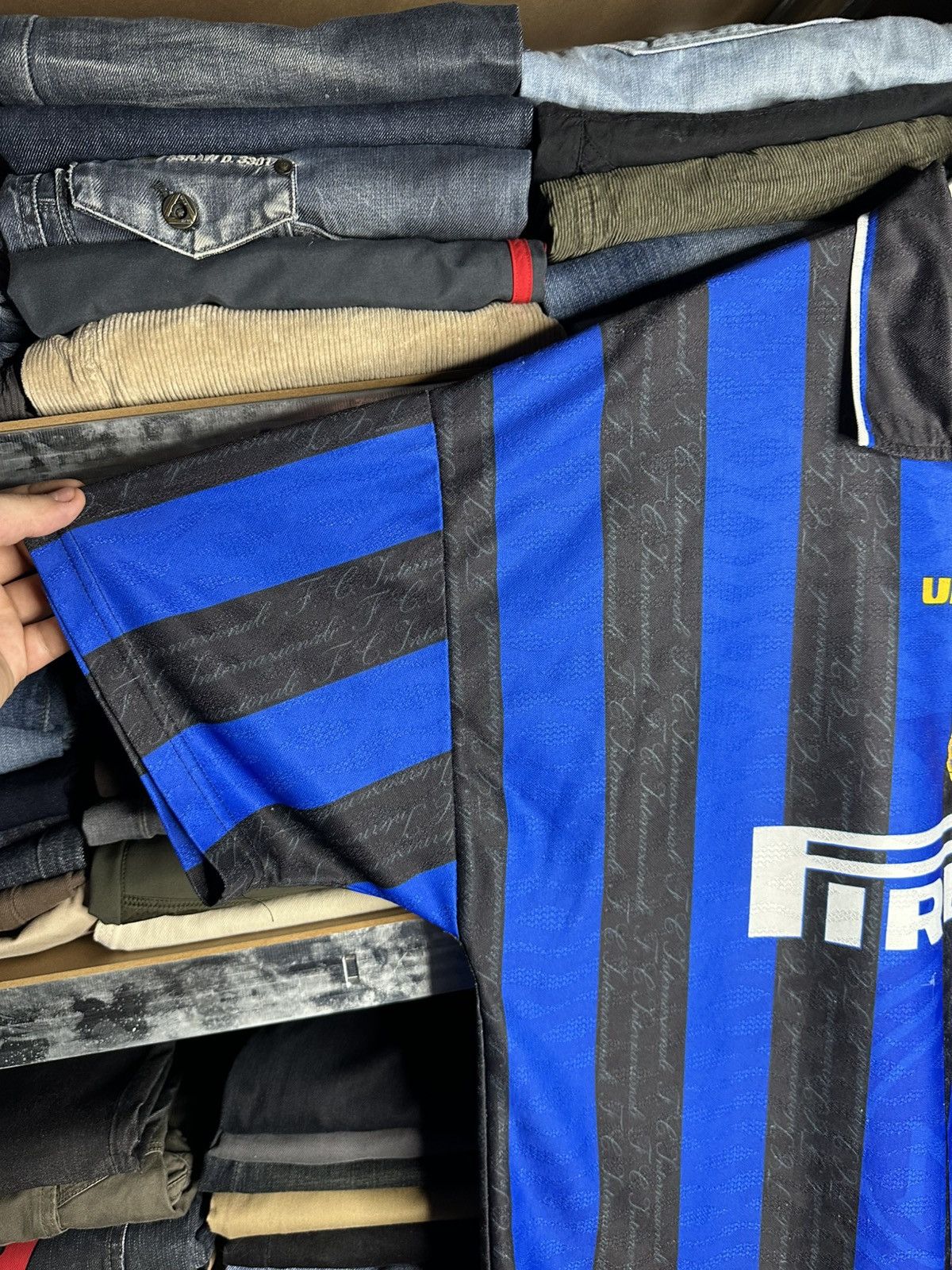Umbro Umbro Inter Milan 1996/97 Home Shirt Football Soccer Jersey Size US XXL / EU 58 / 5 - 7 Thumbnail