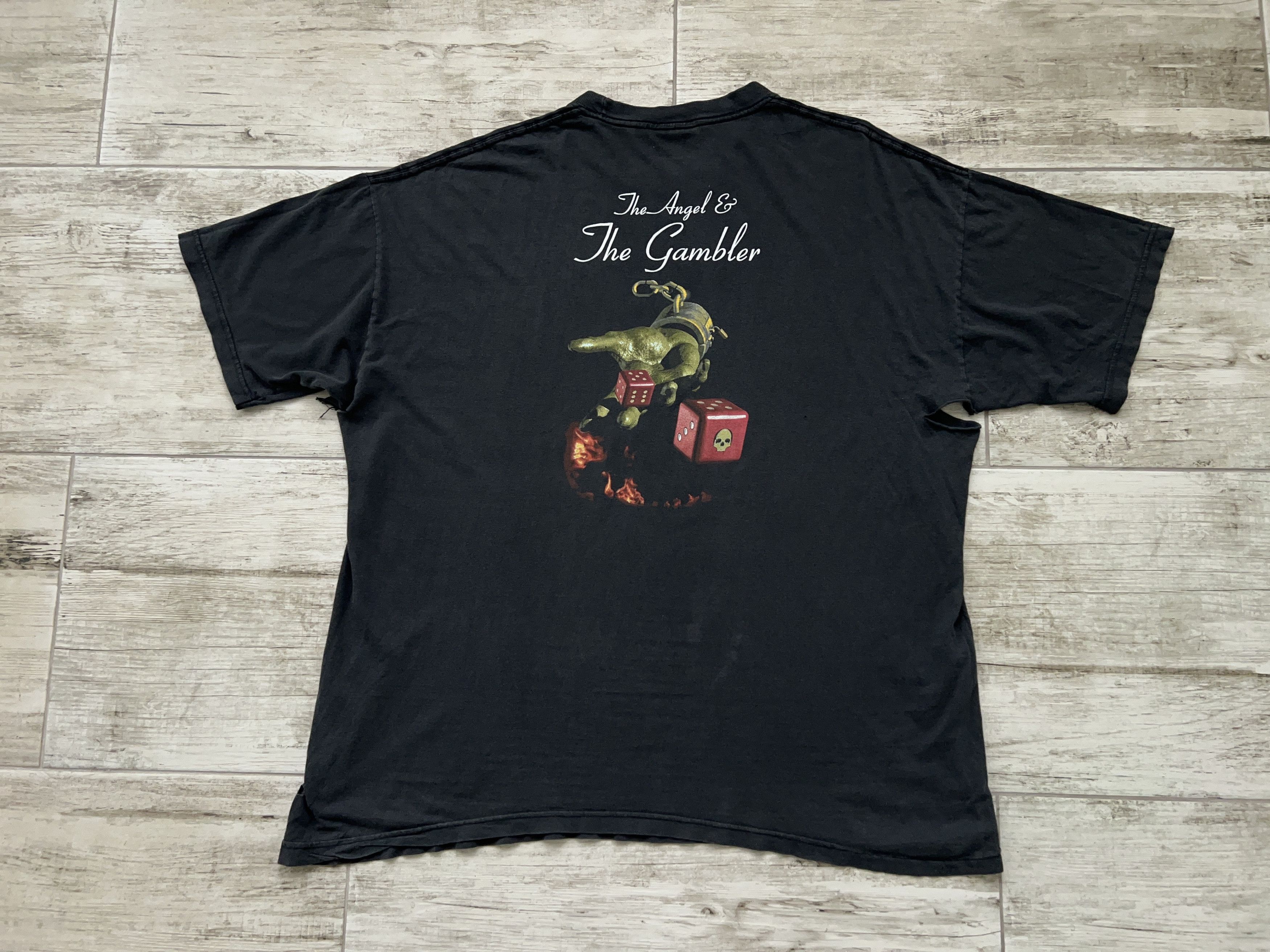 1998 The Angel & The Gambler Rock Band Redwood T Shirt Tee
