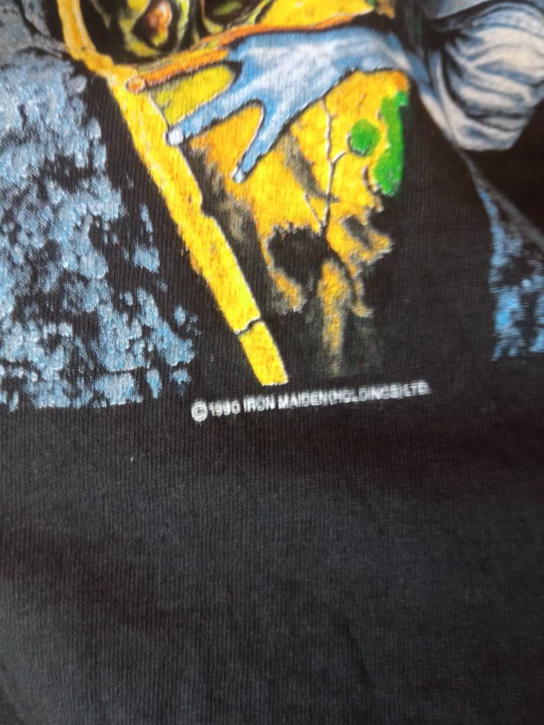 Iron Maiden × Vintage vintage 1990 Iron Maiden no prayer for the dying thrasher Size US XL / EU 56 / 4 - 3 Thumbnail