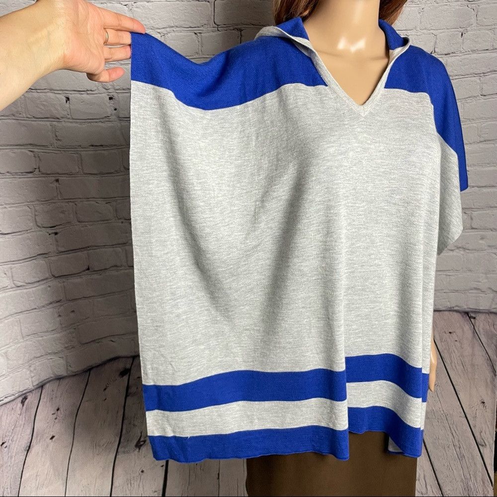 Other NWT New $238 Kokun Bamboo Cashmere Grey Blue Hooded Double- Size S / US 4 / IT 40 - 9 Thumbnail