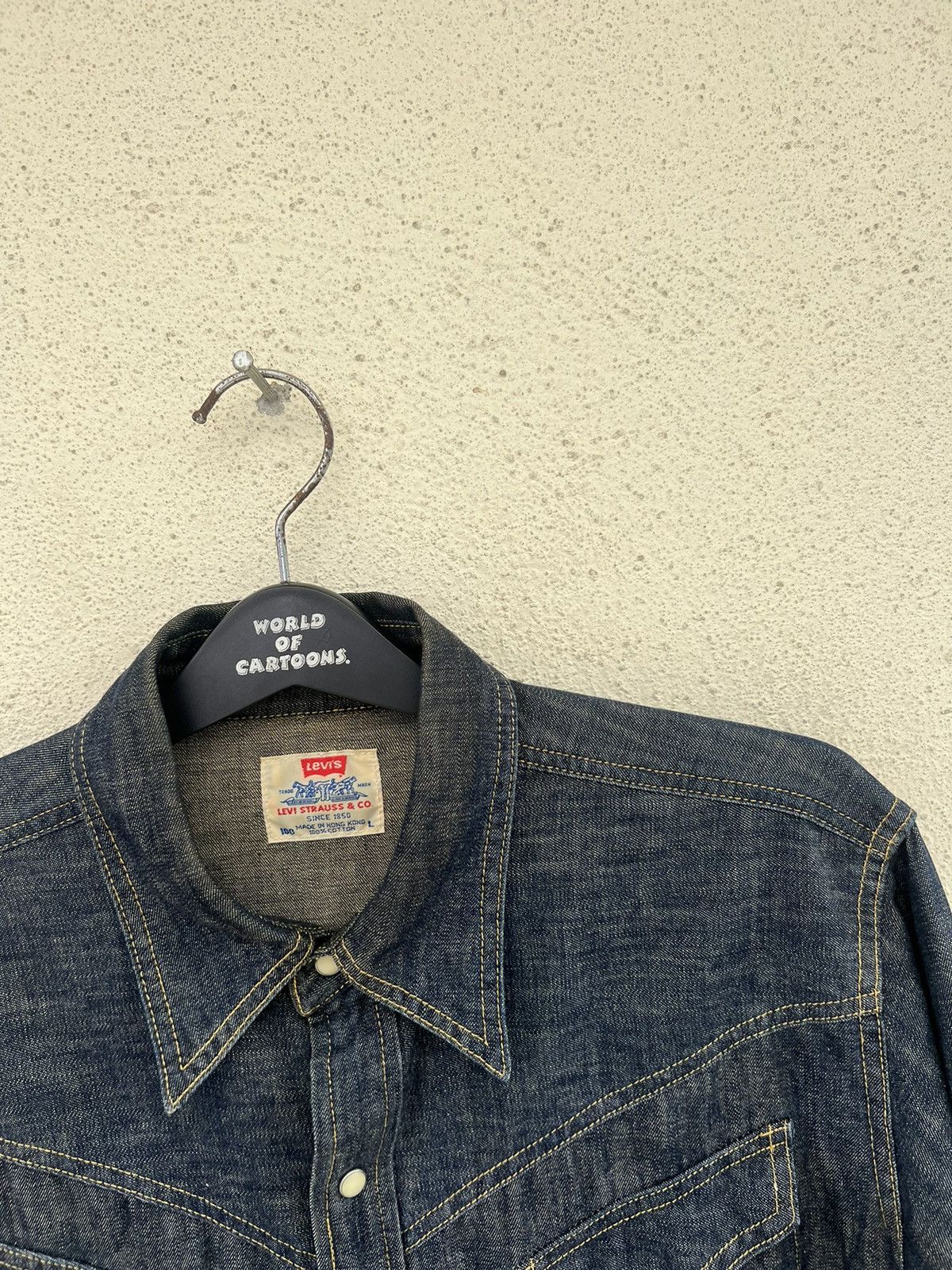 Levi's Vintage 1998 Levi’s Mud Denim Western Shirt Slant Pocket Size US L / EU 52-54 / 3 - 7 Thumbnail