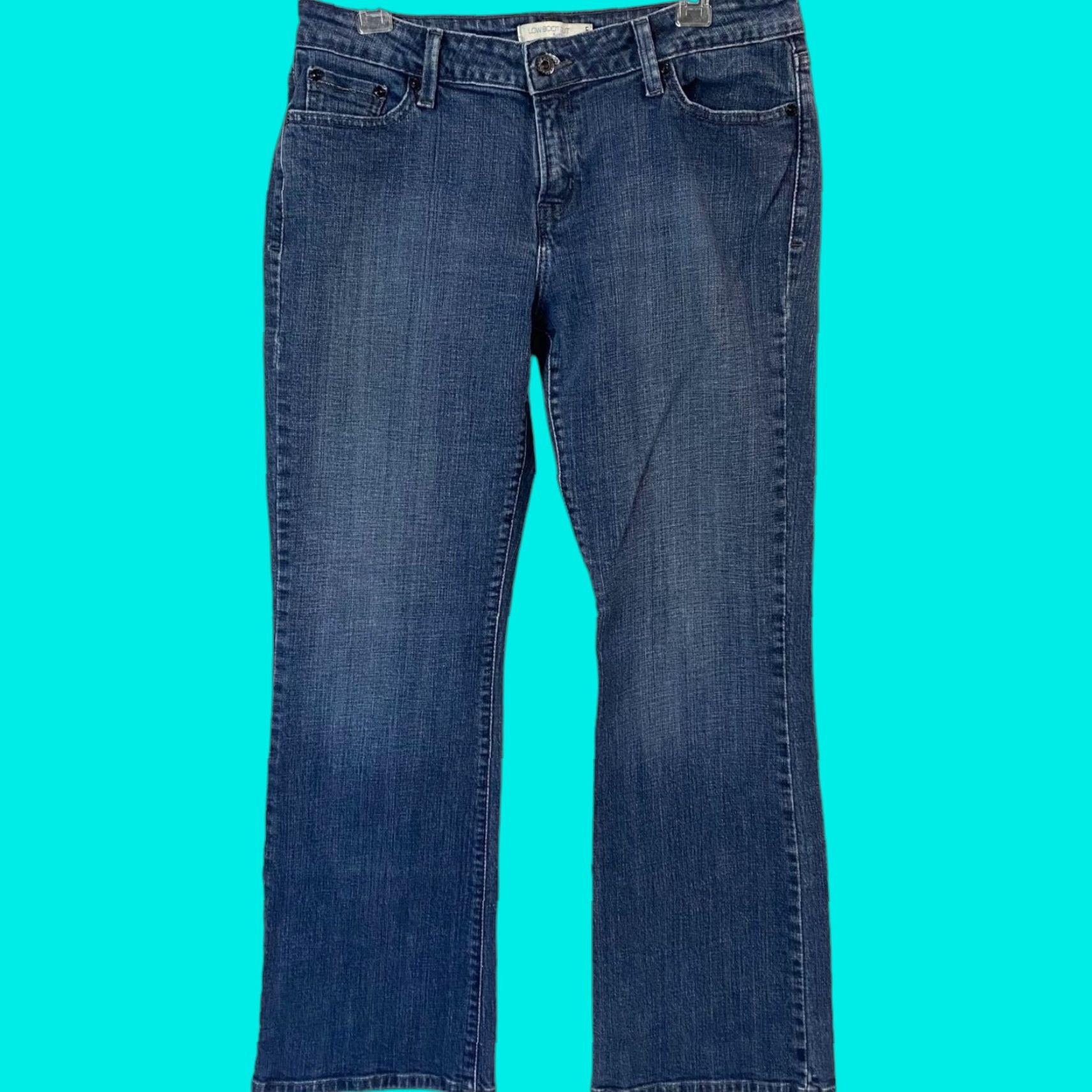 Levi's VINTAGE Levi's 545 Bootcut Jeans Womens 14 Blue Denim Flap Pockets Stretch 90s Size 36" / US 14 / IT 50 - 1 Thumbnail