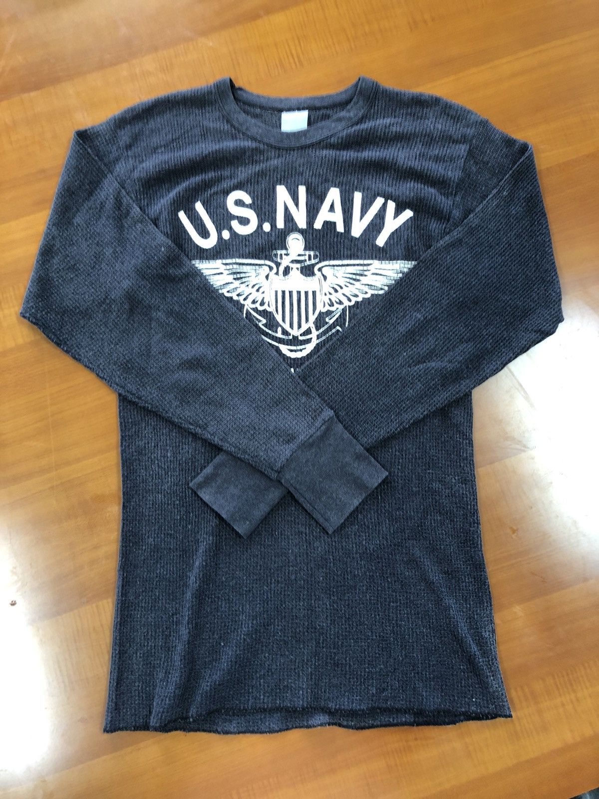 Vintage US Navy Washington Long Sleeve Tshirt Size US L / EU 52-54 / 3 - 12 Thumbnail