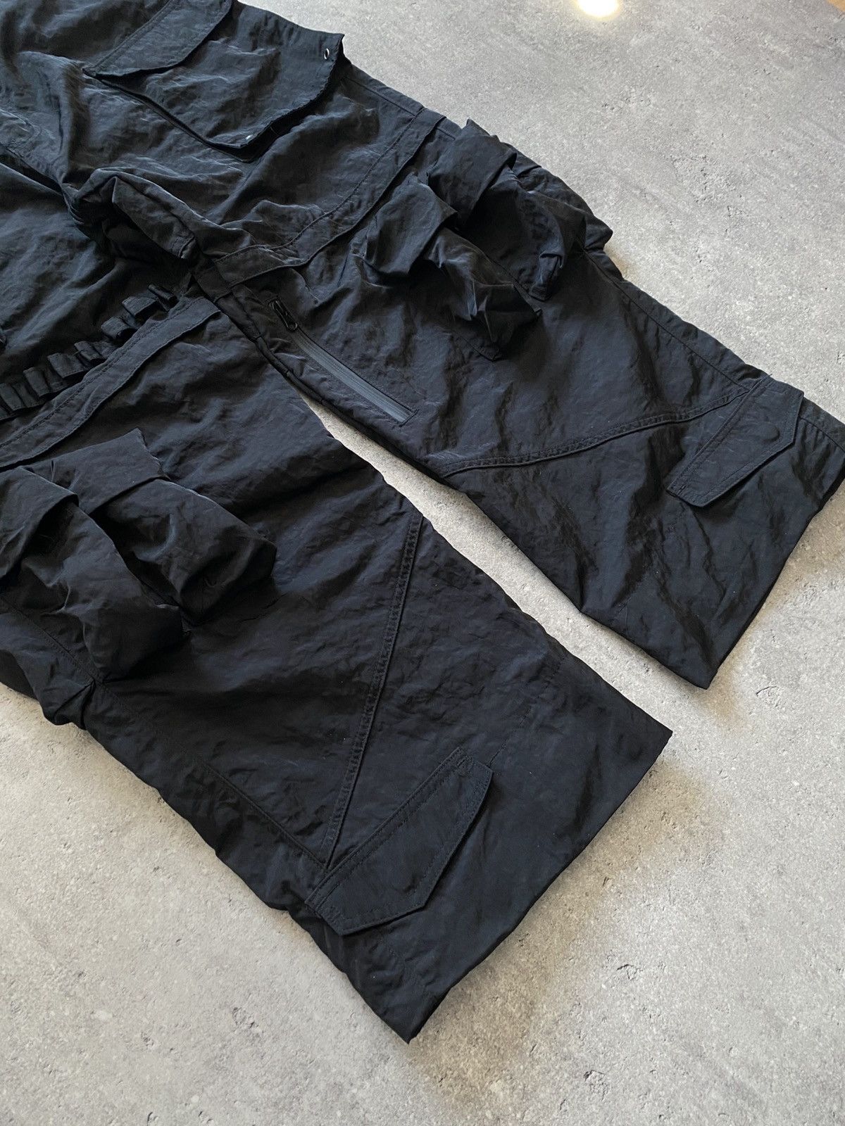 Jaded London Jaded London x Matrix Cargo Nylon Black Pants Size US 32 / EU 48 - 3 Thumbnail