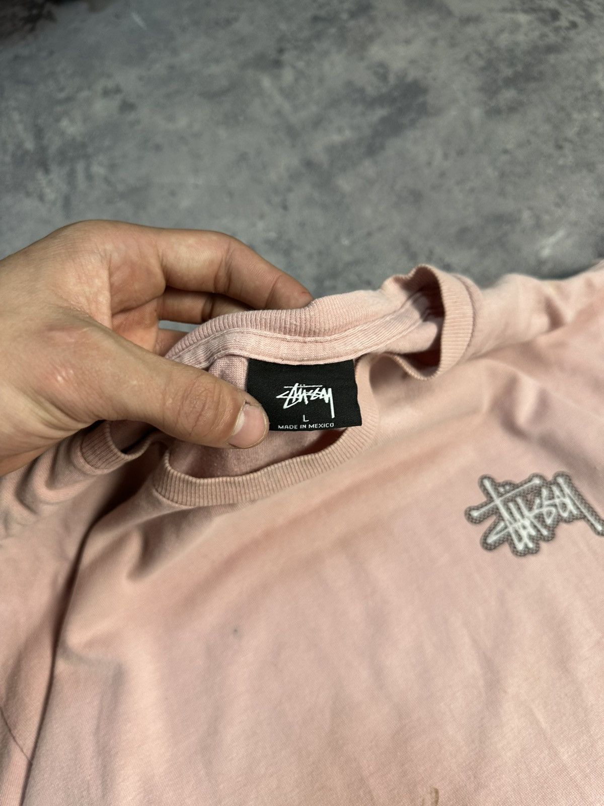 Stussy Vintage Stussy T Shirt Tee Pink Big Logo Baggy Y2K Retro Size US L / EU 52-54 / 3 - 12 Thumbnail