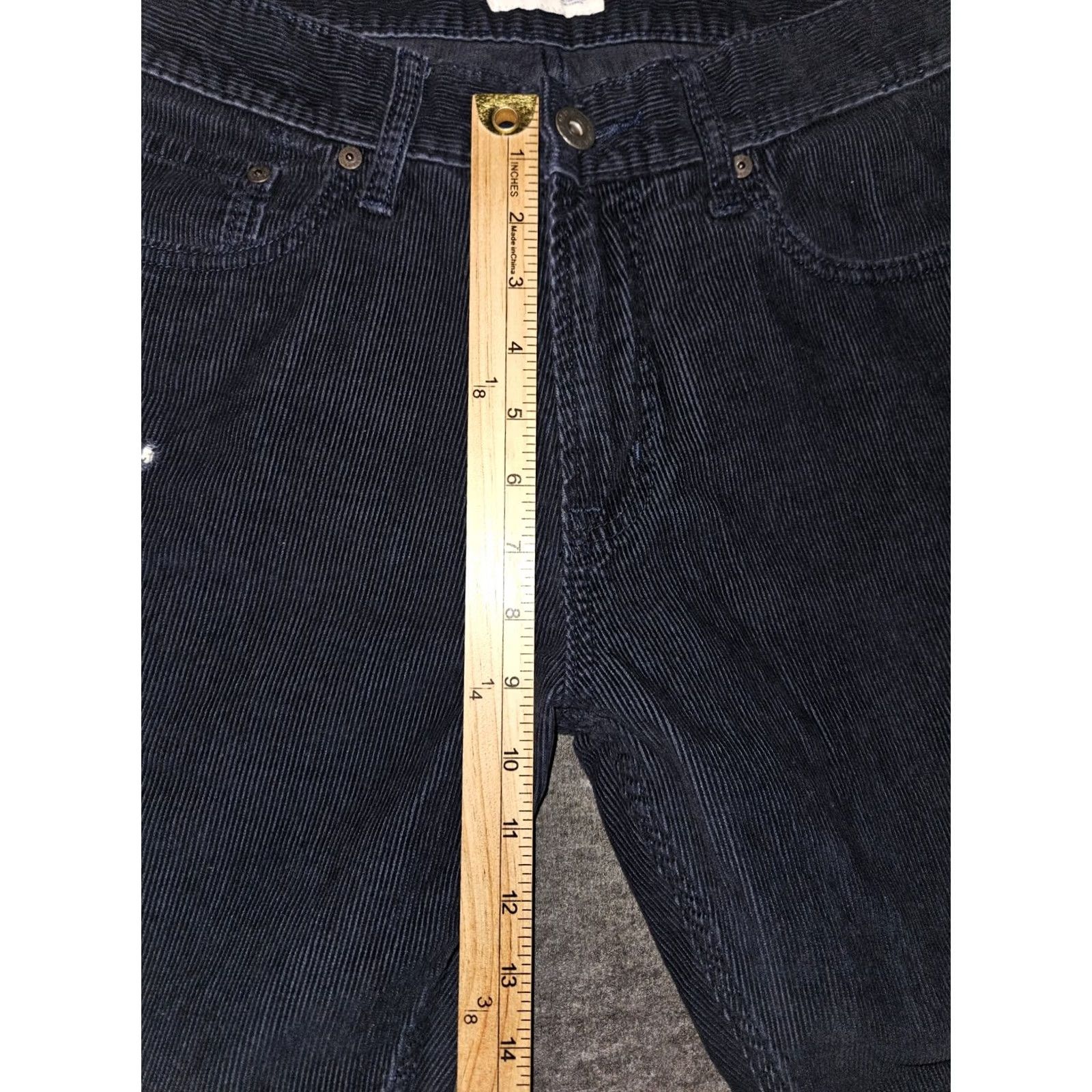 Old Navy Old Navy Corduroy Straight Leg Pants Men 33x32 Blue Low Rise Casual Slim Pockets Students? Size US 33 - 4 Thumbnail