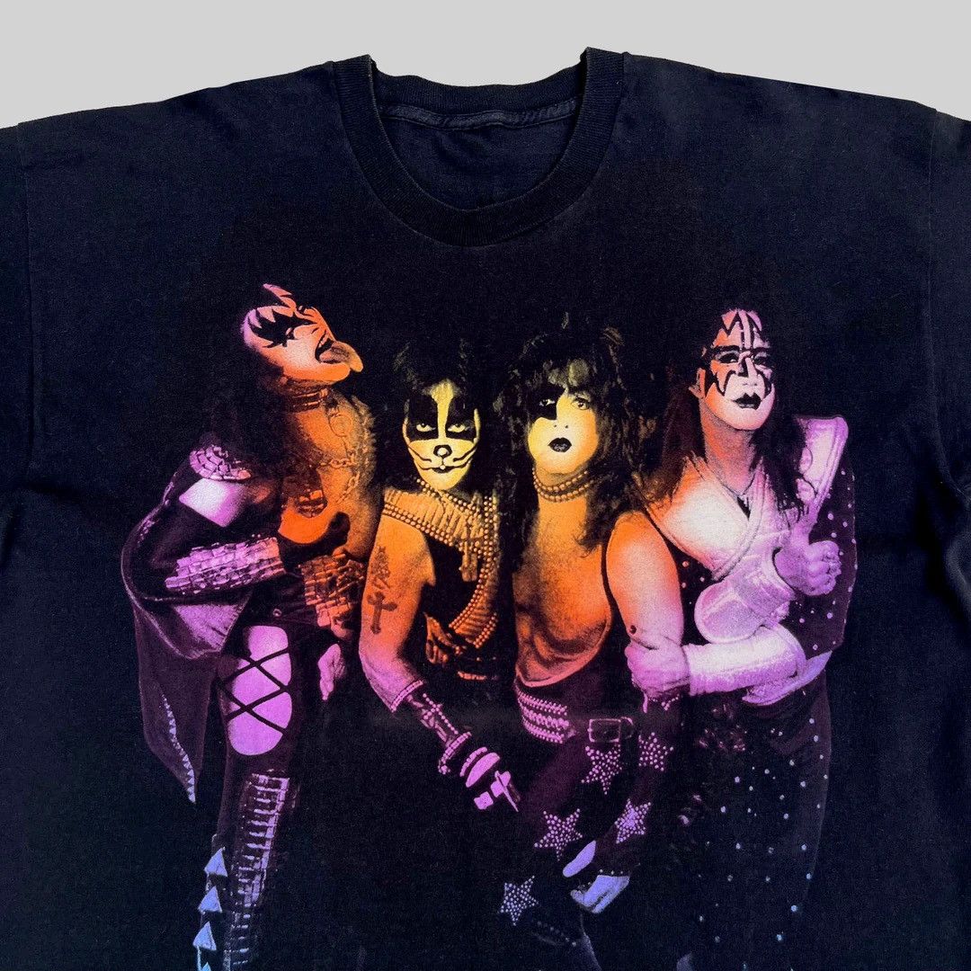 Band Tees × KISS × Vintage Kiss 1996 97 90s Vintage They’re Back World Tour T-Shirt Size US XL / EU 56 / 4 - 3 Thumbnail