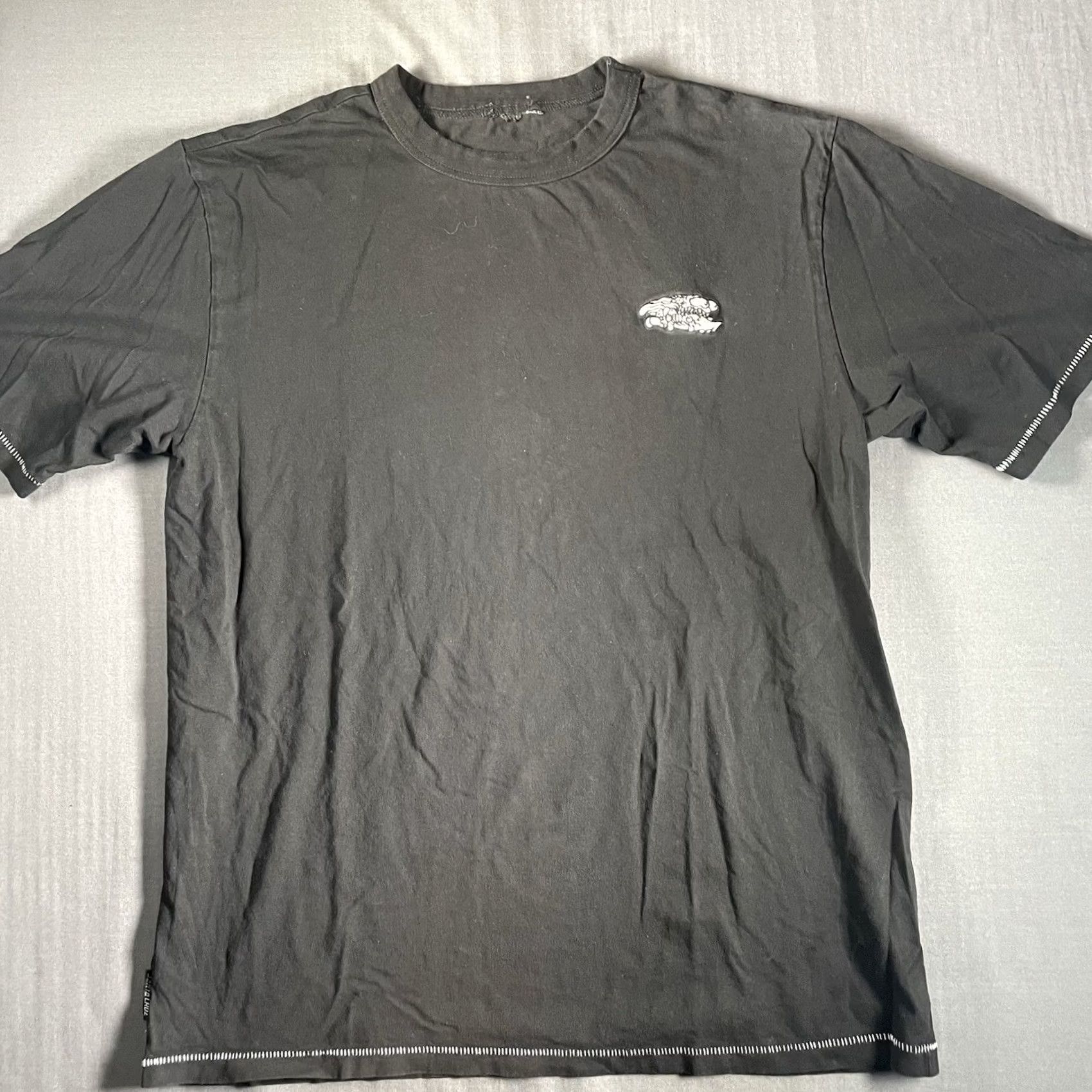 Vintage Santa Cruz Shirt Mens Large Meek Slasher Fusion Graphic Tee Black Punk Modern Skateboard Grunge VINTAGE? (Note: Vintage field No) Size US L / EU 52-54 / 3 - 4 Thumbnail