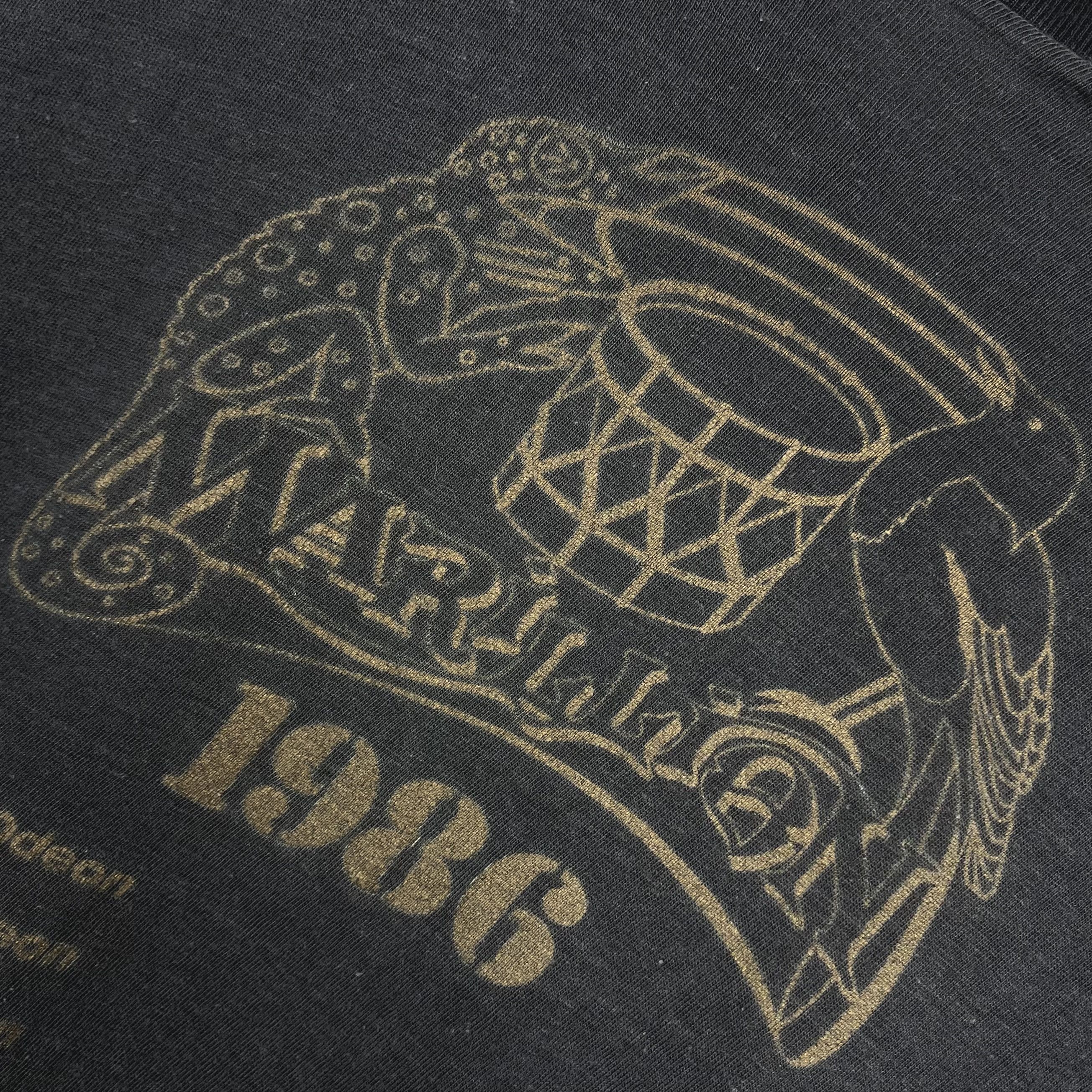 Band Tees Vintage Marillion Tour Rock Band Cropped T Shirt 1986 Size US M / EU 48-50 / 2 - 20 Thumbnail