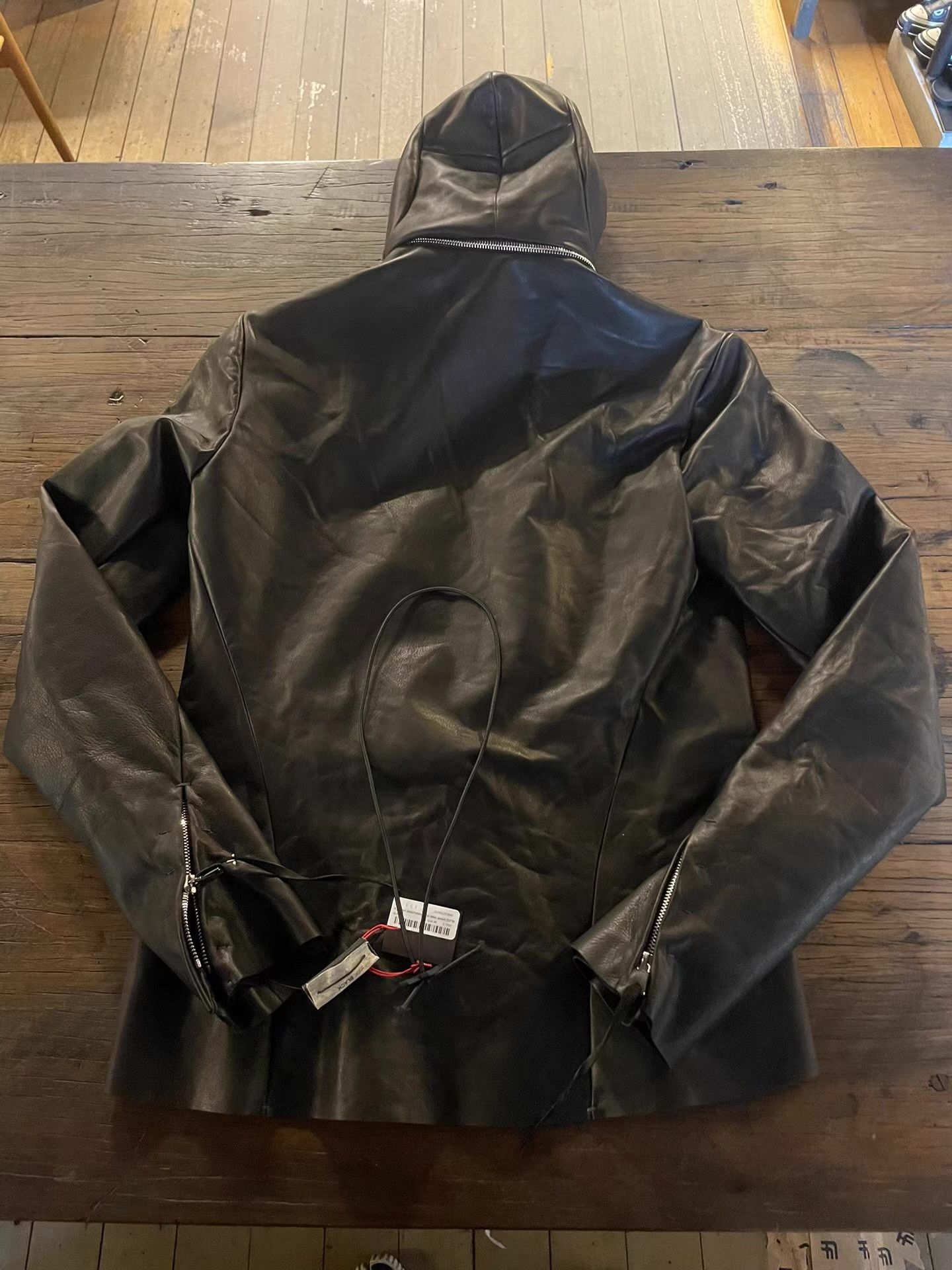 Ma+ m.a➕ FW25 Black 4-Pocket Detachable Hood Biker Jacket Ｑ25 Size US M / EU 48-50 / 2 - 3 Thumbnail