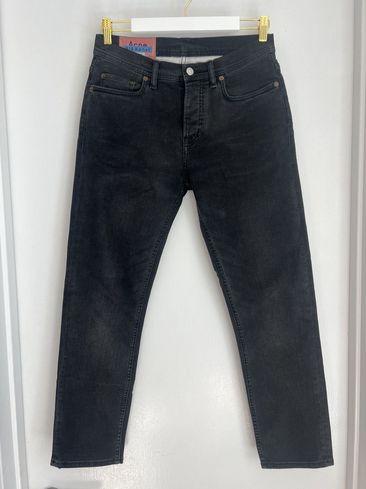 Acne Studios Acne Studios - River Used Blk Jeans (29/32) Size US 29 - 1 Thumbnail