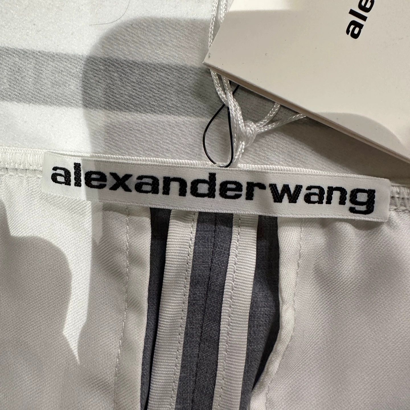 Alexander Wang Alexanderwang may665 slogan letter wool shorts Size 26" / US 2 / IT 38 - 3 Thumbnail