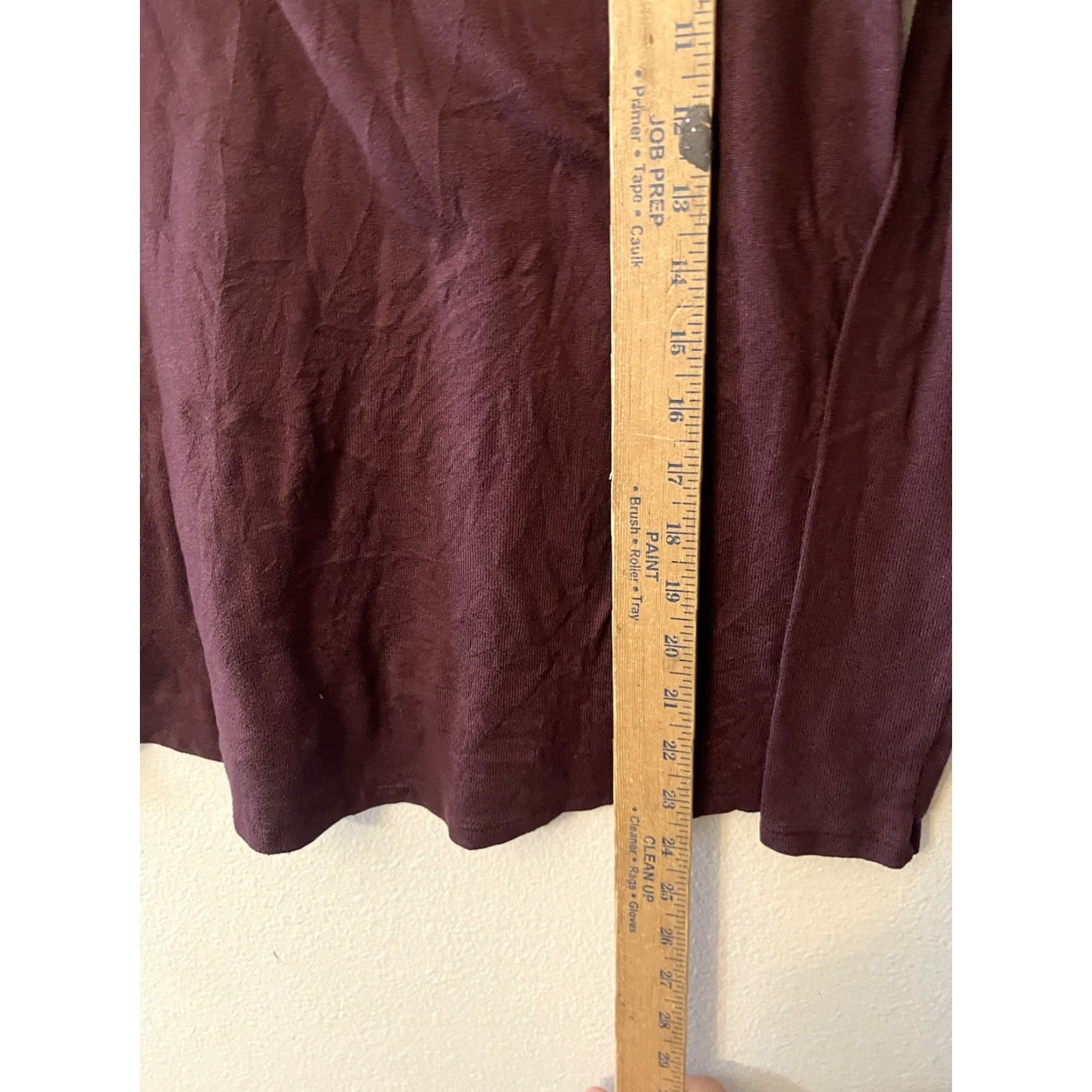 Vintage American Eagle T-Shirt Maroon Solid Short Sleeve Crew Neck Womens XS Size 24" / US 00 / IT 34 - 4 Thumbnail