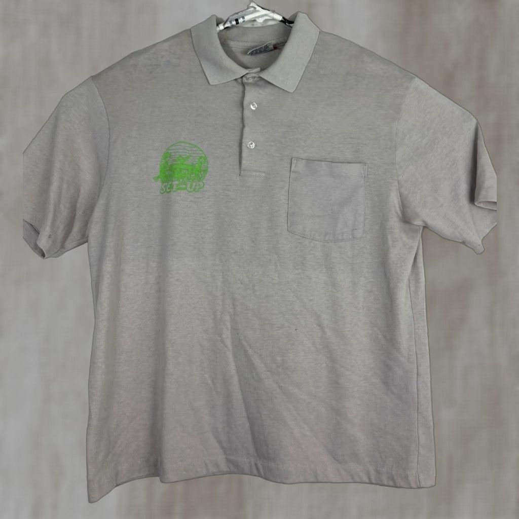 Vintage VINTAGE Screen mates Polo Shirt Mens L Gray Jazz 1992 Sacramento Jazz Jubilee Short Sleeve Size US L / EU 52-54 / 3 - 1 Thumbnail