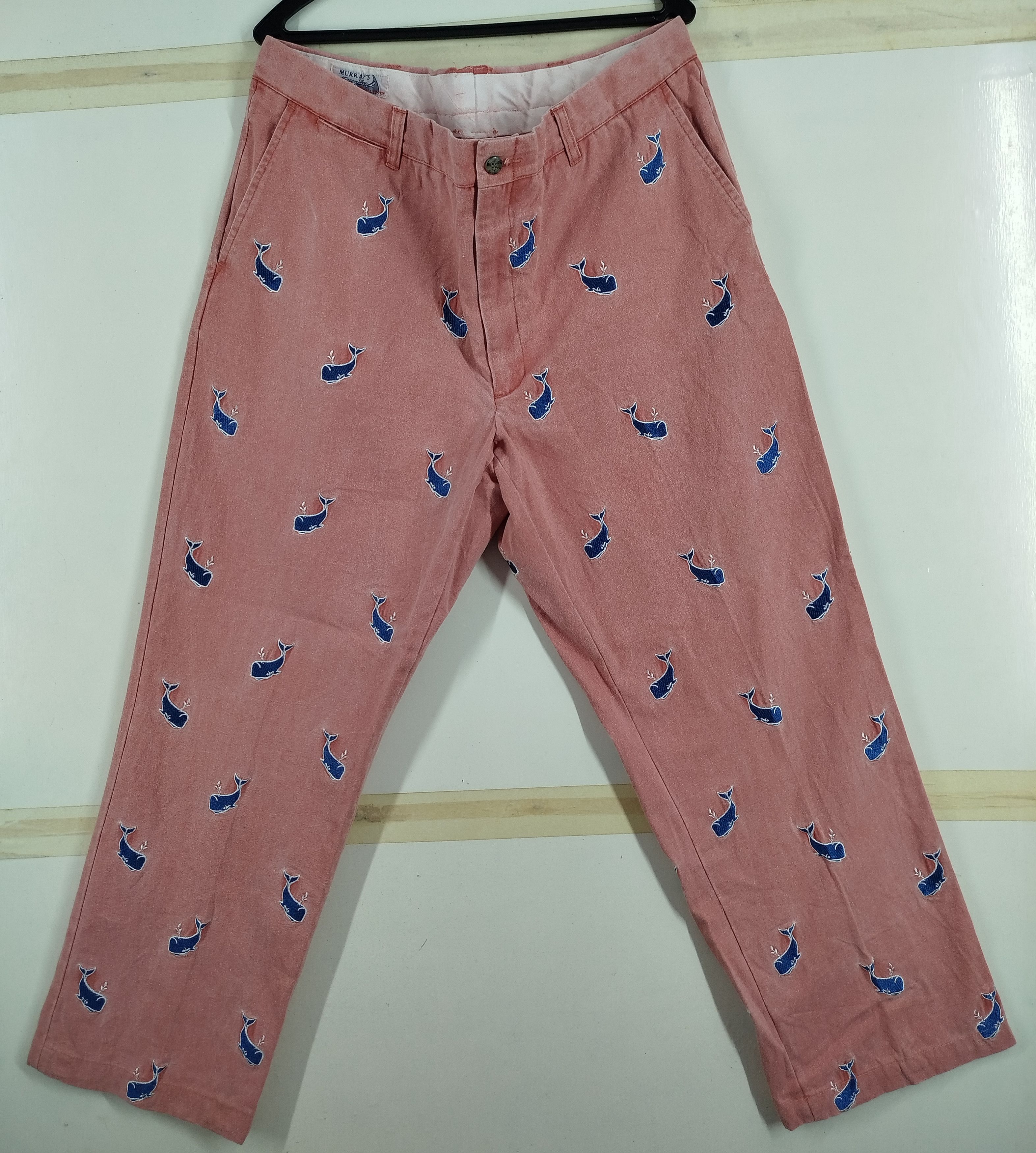 Vintage Murray's Toggery Fullprint Whales Embroidery Design Size US 36 / EU 52 - 9 Thumbnail