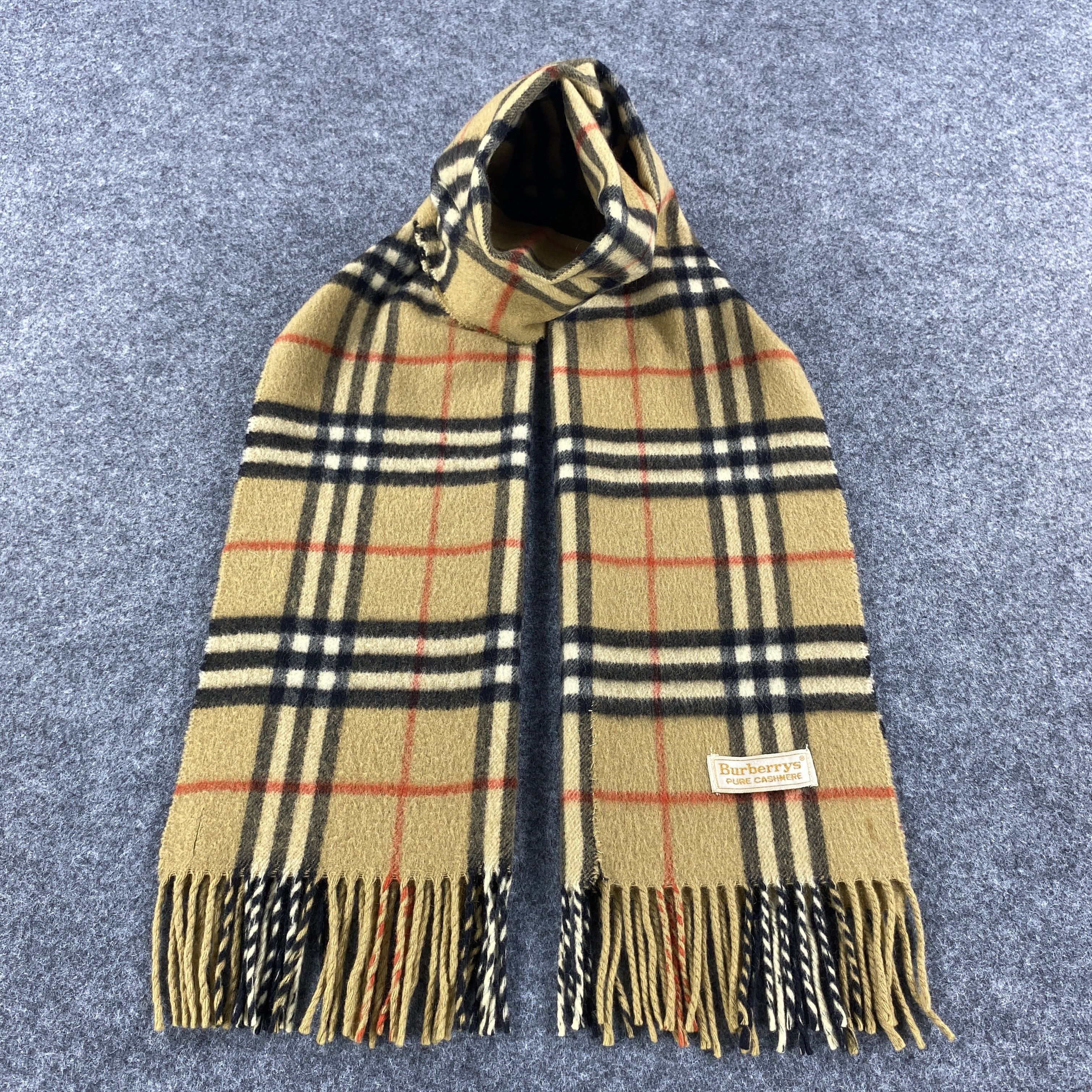Burberry × Vintage Burberrys Scarf # D407 # Muffler # Neckwear Size ONE SIZE - 2 Thumbnail