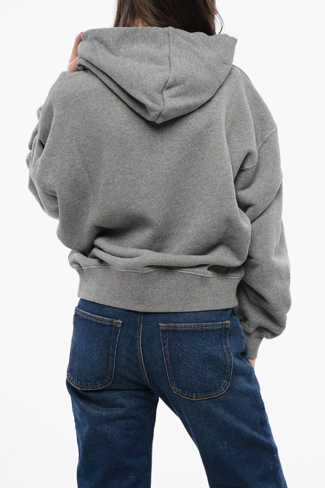 Off-White og1mm1125 Cotton Hoodie in Grey Size XXS / US 00 / IT 34 - 2 Thumbnail