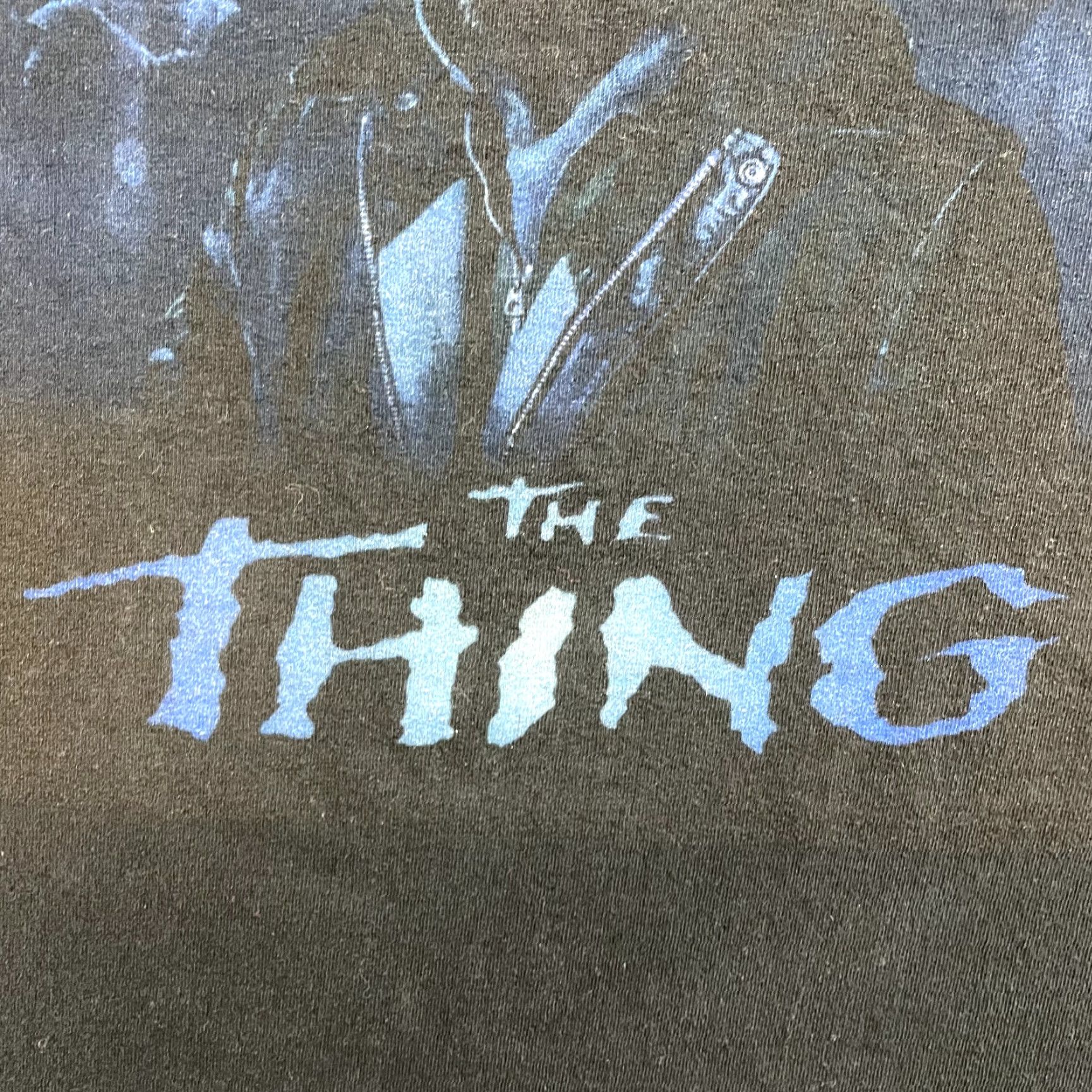 Vintage VINTAGE The Thing T-Shirt 4XL XXXXL Horror Sci-Fi Movie Promo John Carpenter Mens Graphic Tee Black Cotton Short Sleeve Size US XXL / EU 58 / 5 - 5 Thumbnail