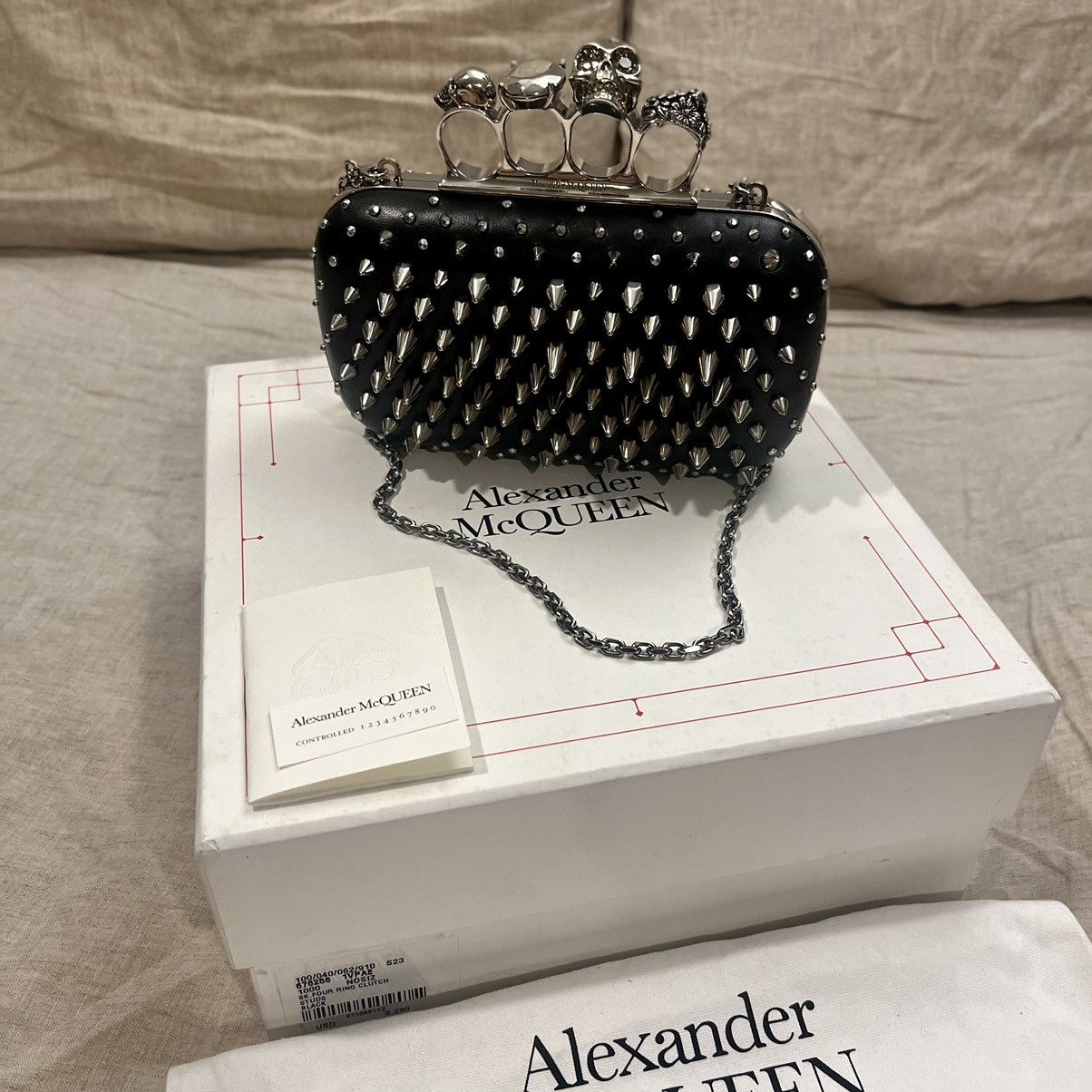 Alexander McQueen $4290 Alexander McQueen Spike Four Ring