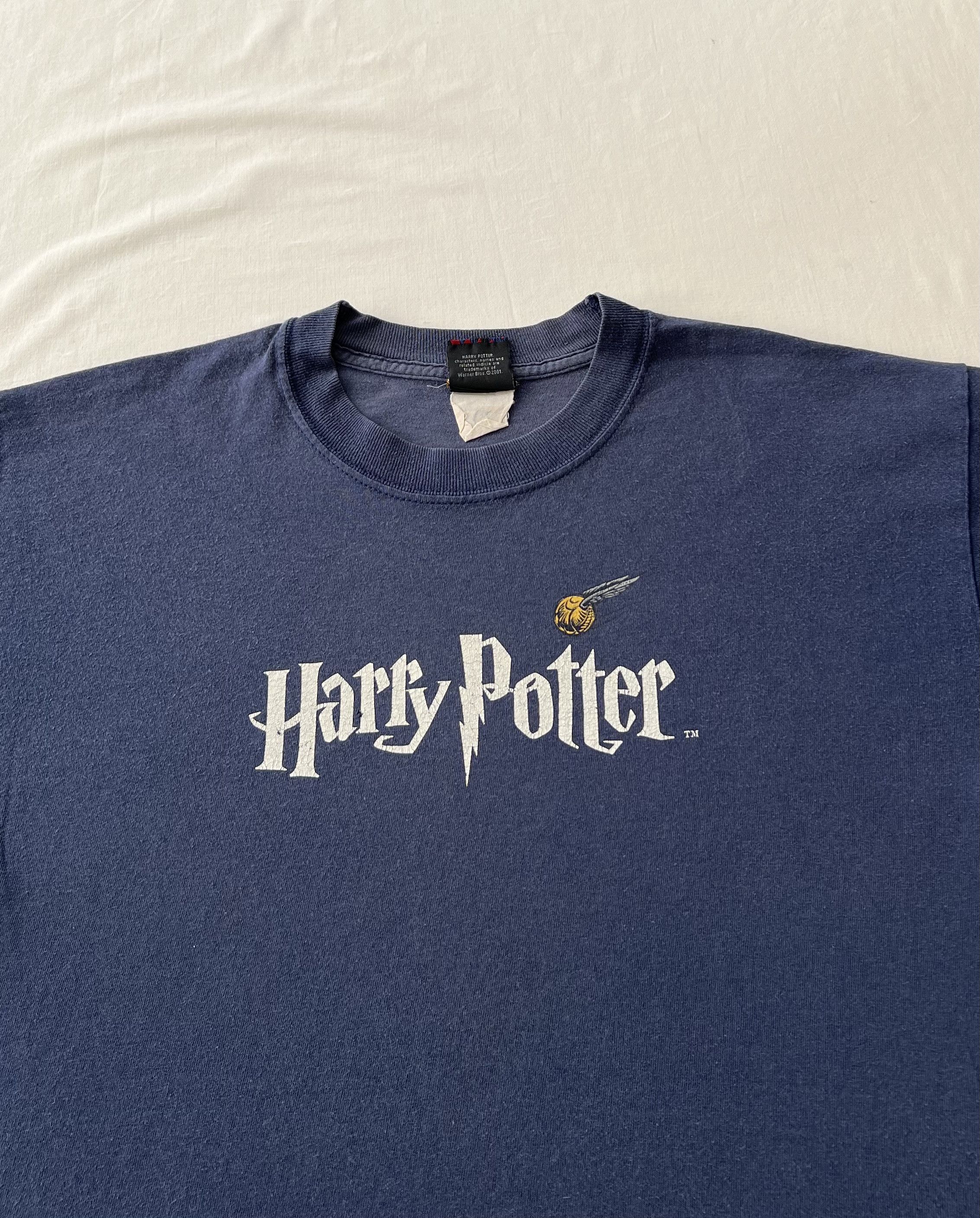 Vintage Vintage 2001 Harry Potter Warner Bros Movie T-shirt Size US M / EU 48-50 / 2 - 6 Thumbnail