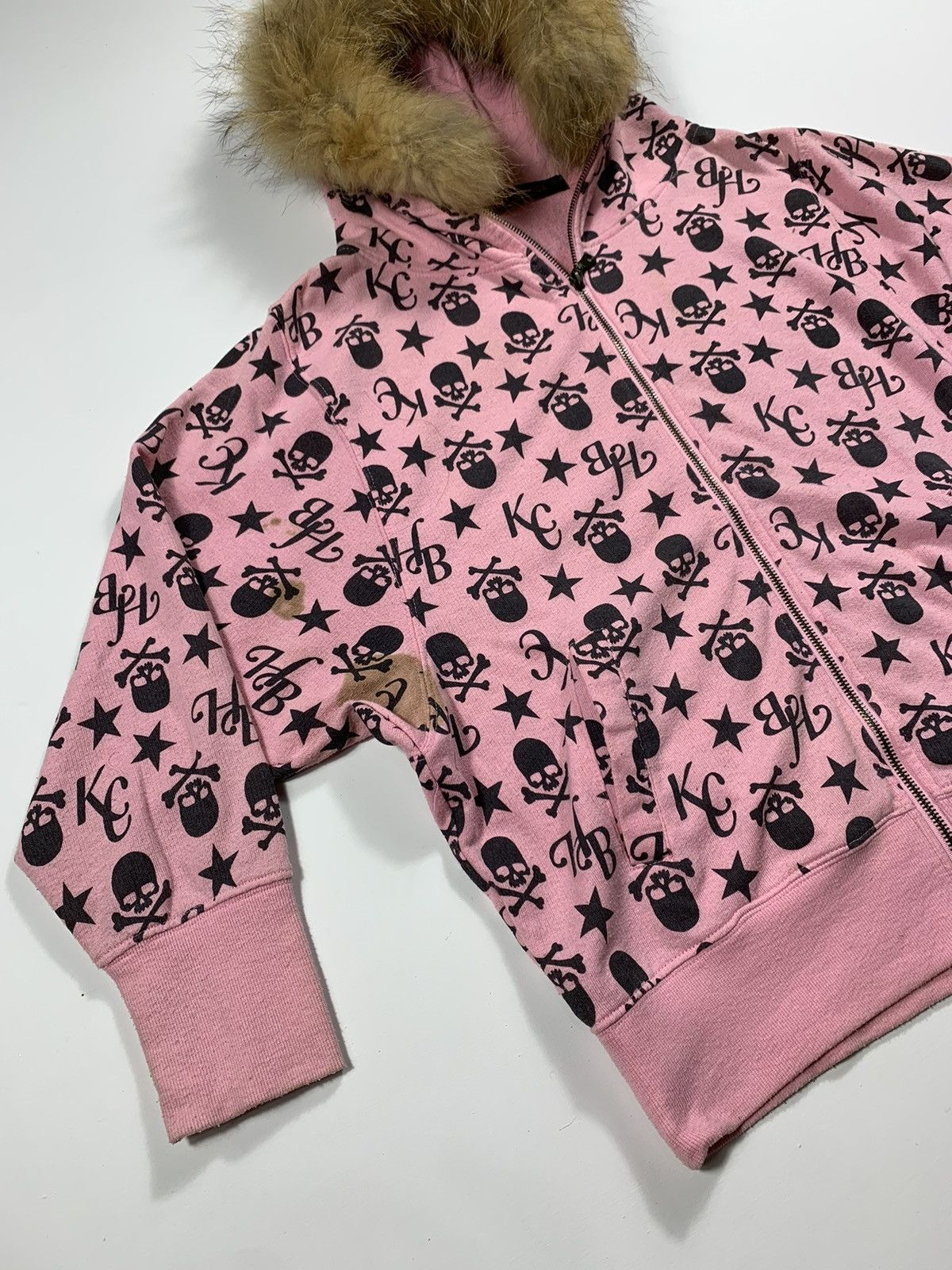 Hysteric Glamour Faux Fur Zip Hoodie Full Print Skull Lgb Style Size US M / EU 48-50 / 2 - 3 Thumbnail