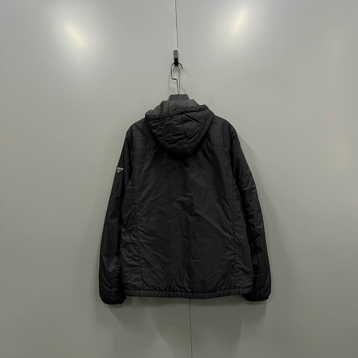 Prada PRADA Black Nylon Double-Sided Coat Size US XL / EU 56 / 4 - 2 Thumbnail
