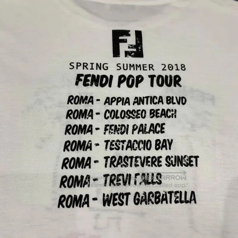 Fendi Fendi Summer Beach Graphic Cotton T-Shirt . Size S / US 4 / IT 40 - 9 Thumbnail