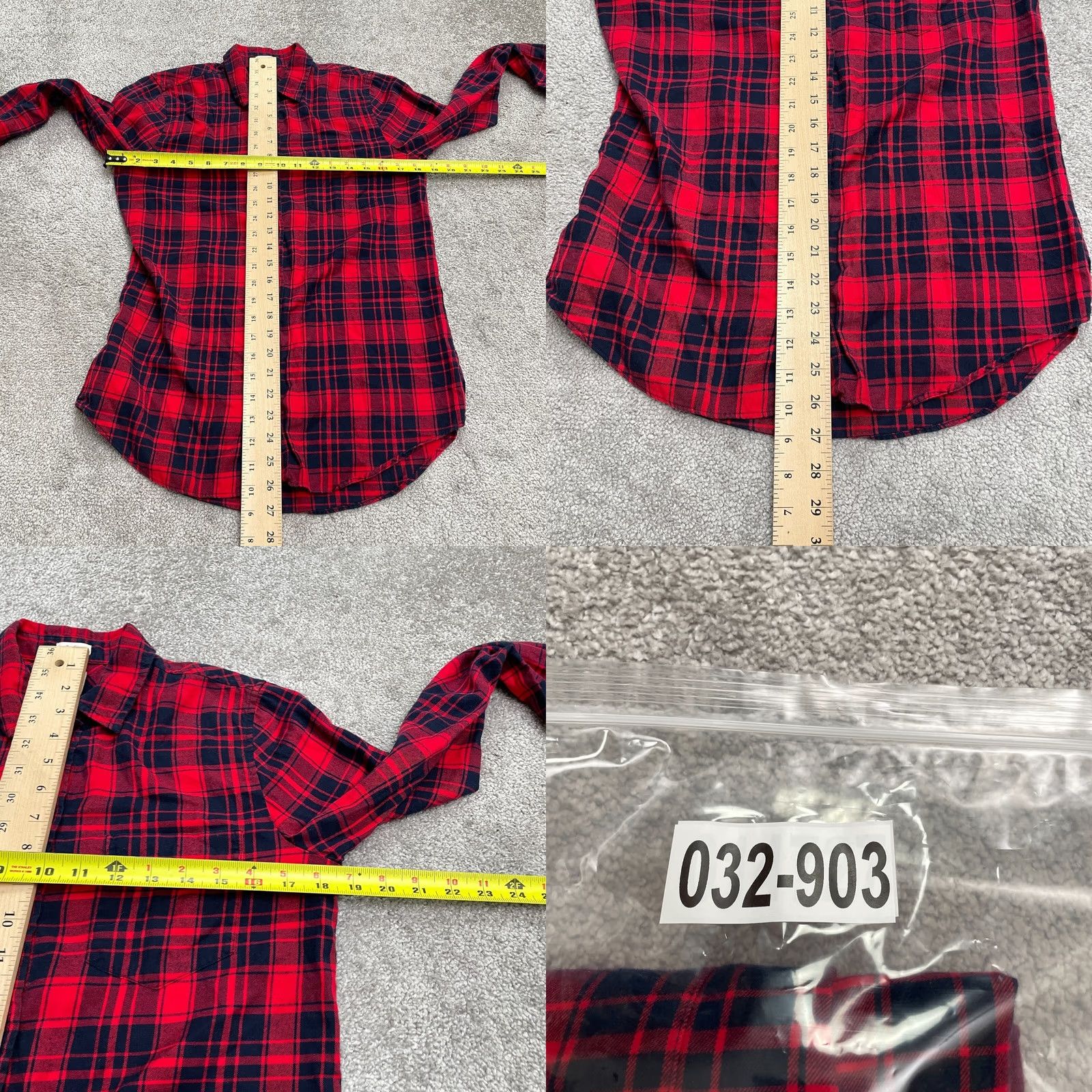 J.Crew J.CREW Boy Fit Flannel Shirt Womens XS Red Blue Plaid Button Down Cotton Casual Shirt Womens XS Plaid Button-Up Shirt Solution Size XS / US 0-2 / IT 36-38 - 8 Thumbnail