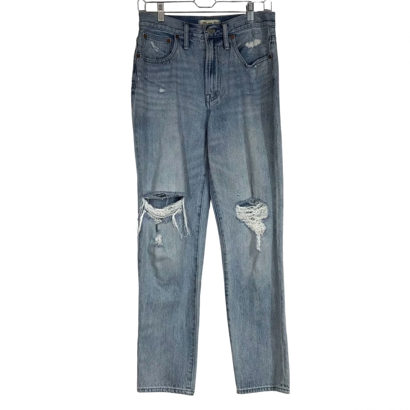 Madewell VINTAGE Madewell Jeans Womens 27 Blue WOMEN DENIM THE PERFECT DISTRESSED Size 27" / US 4 / IT 40 - 2 Thumbnail