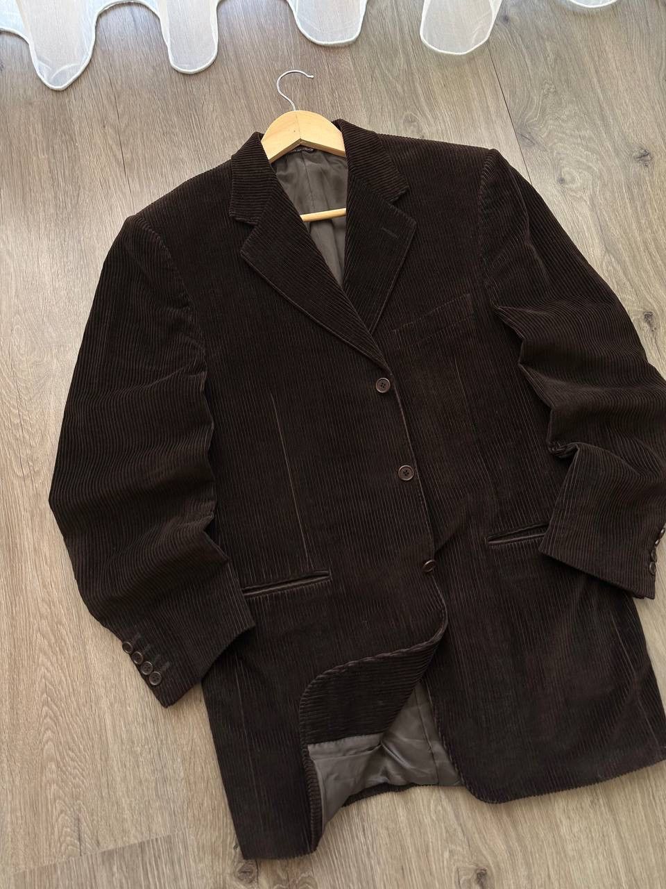 Canali × Vintage Vintage Men’s Brown Velvet Smoking Jacket Blazer Canali Size 50R - 5 Thumbnail