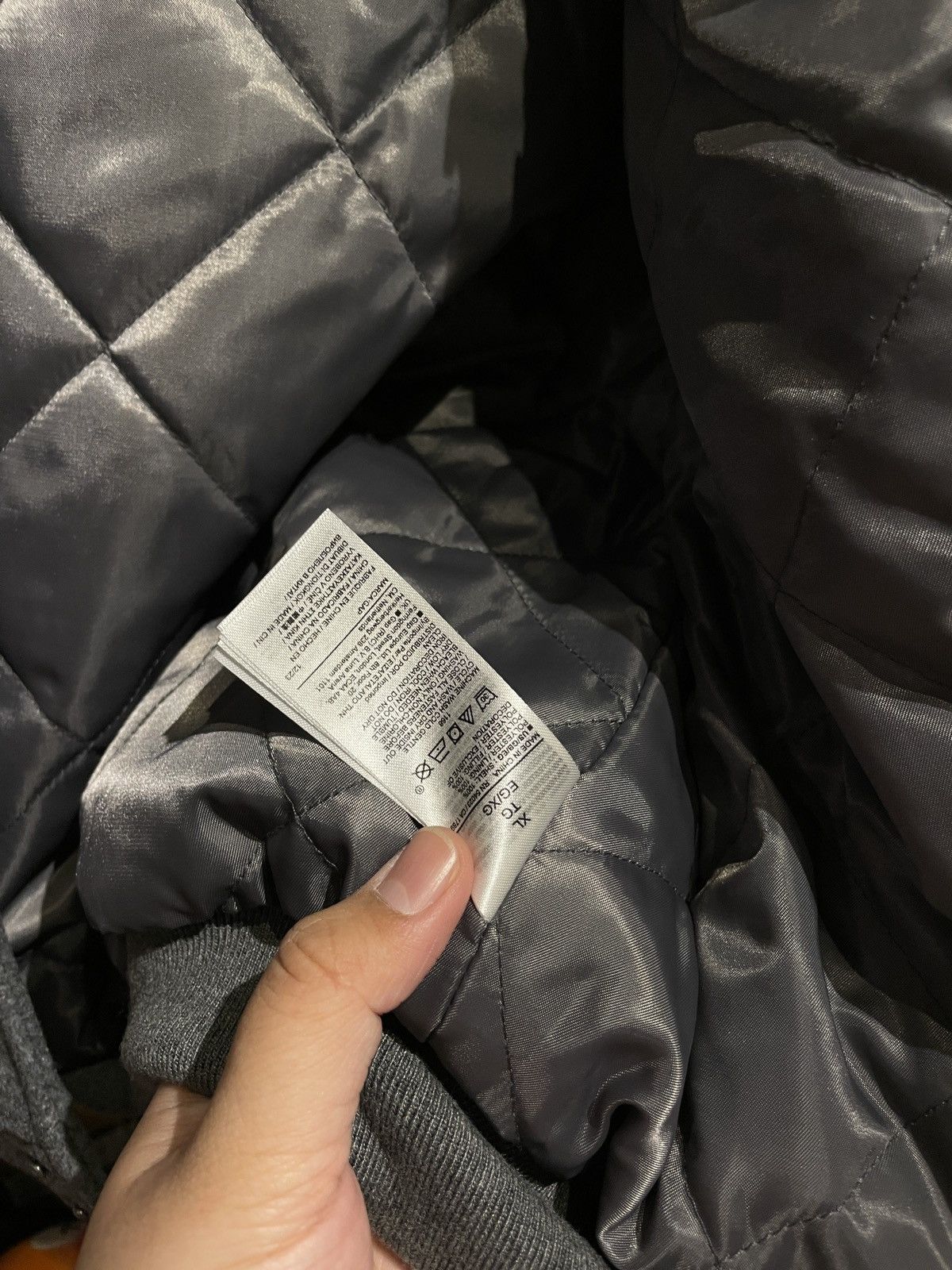 Gap × Palace Palace x Gap Varsity Jacket Grey Size XL Size US XL / EU 56 / 4 - 6 Thumbnail