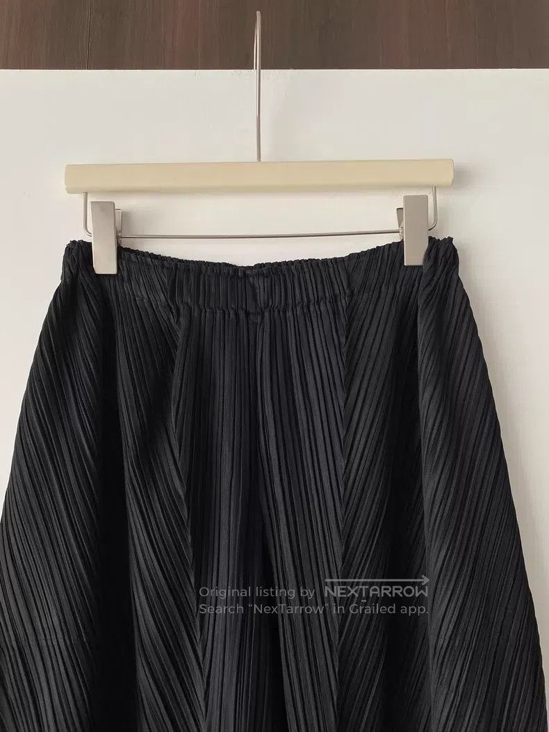 Issey Miyake Issey Miyake size:3 Black Ruffle Pants Size 31" - 3 Thumbnail