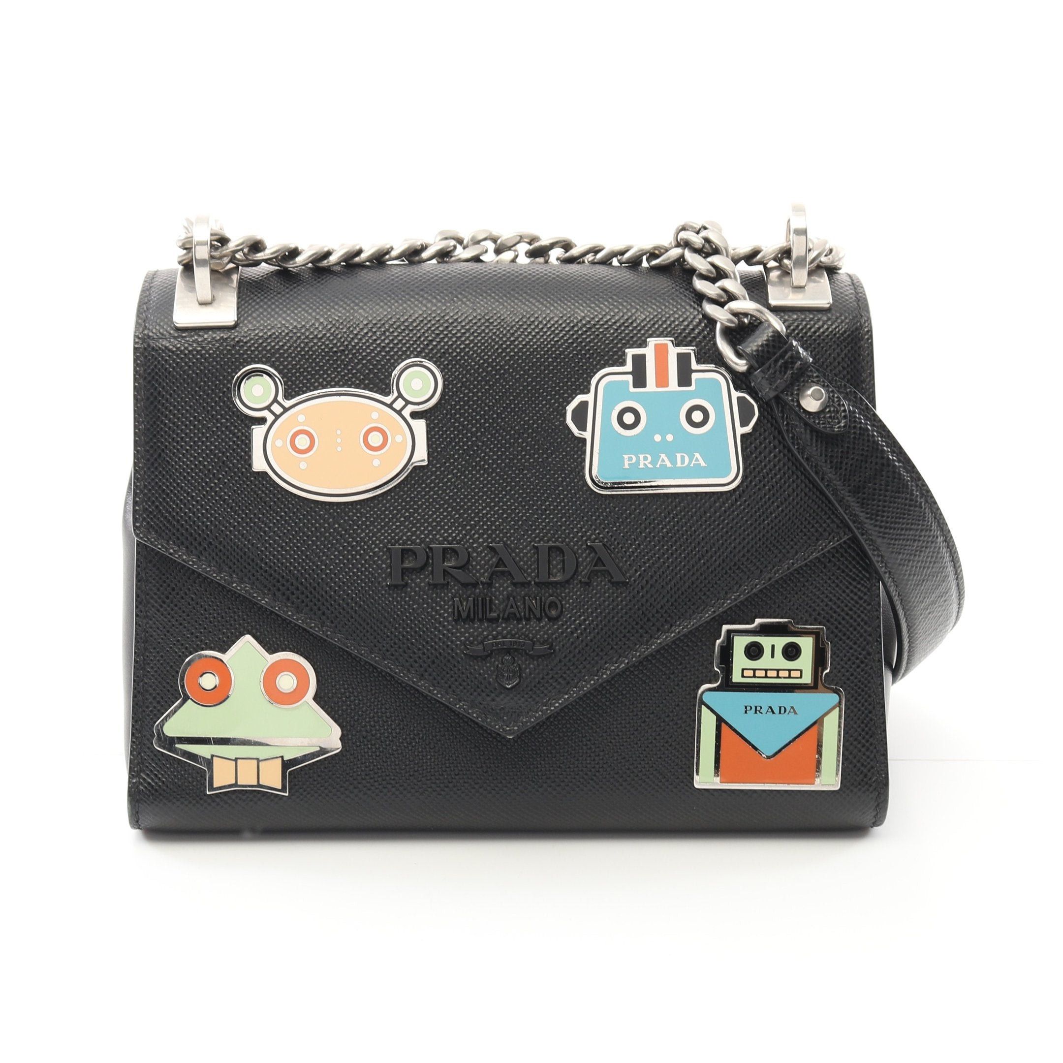 Prada PRADA Chain Shoulder Bag Nylon Khaki Auth 82189 | Grailed